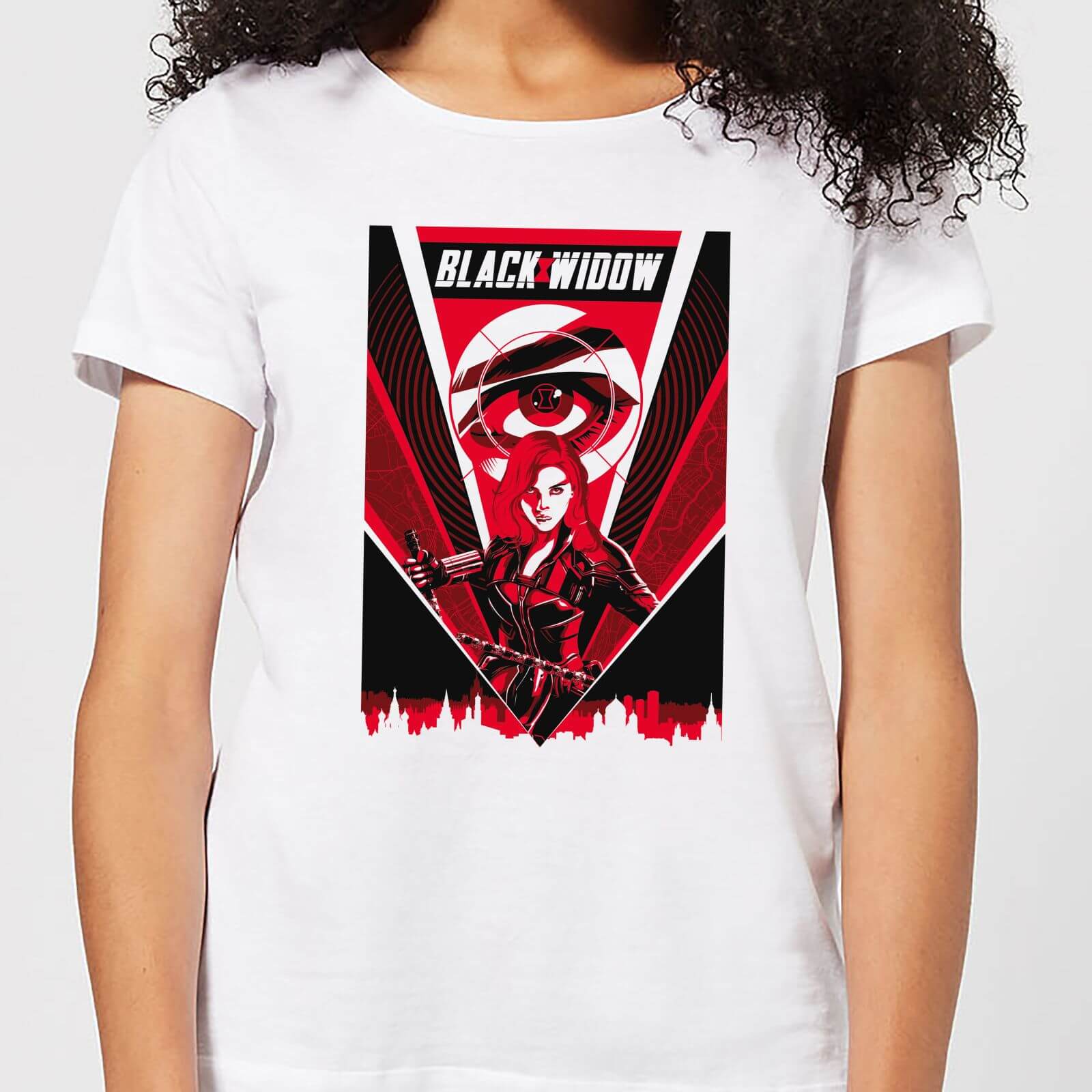 

T-Shirt Black Widow Red Lightning - Bianco - Donna - S - Bianco