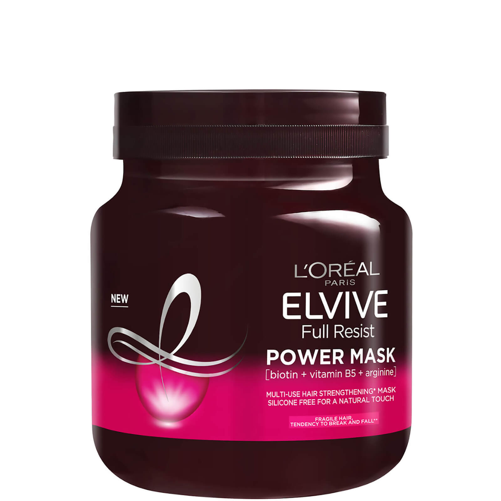L'Oréal Elvive Full Resist Fragile Hair Multi-Use Hair Strengthening Power Mask with Biotin for Hair Fall 680ml