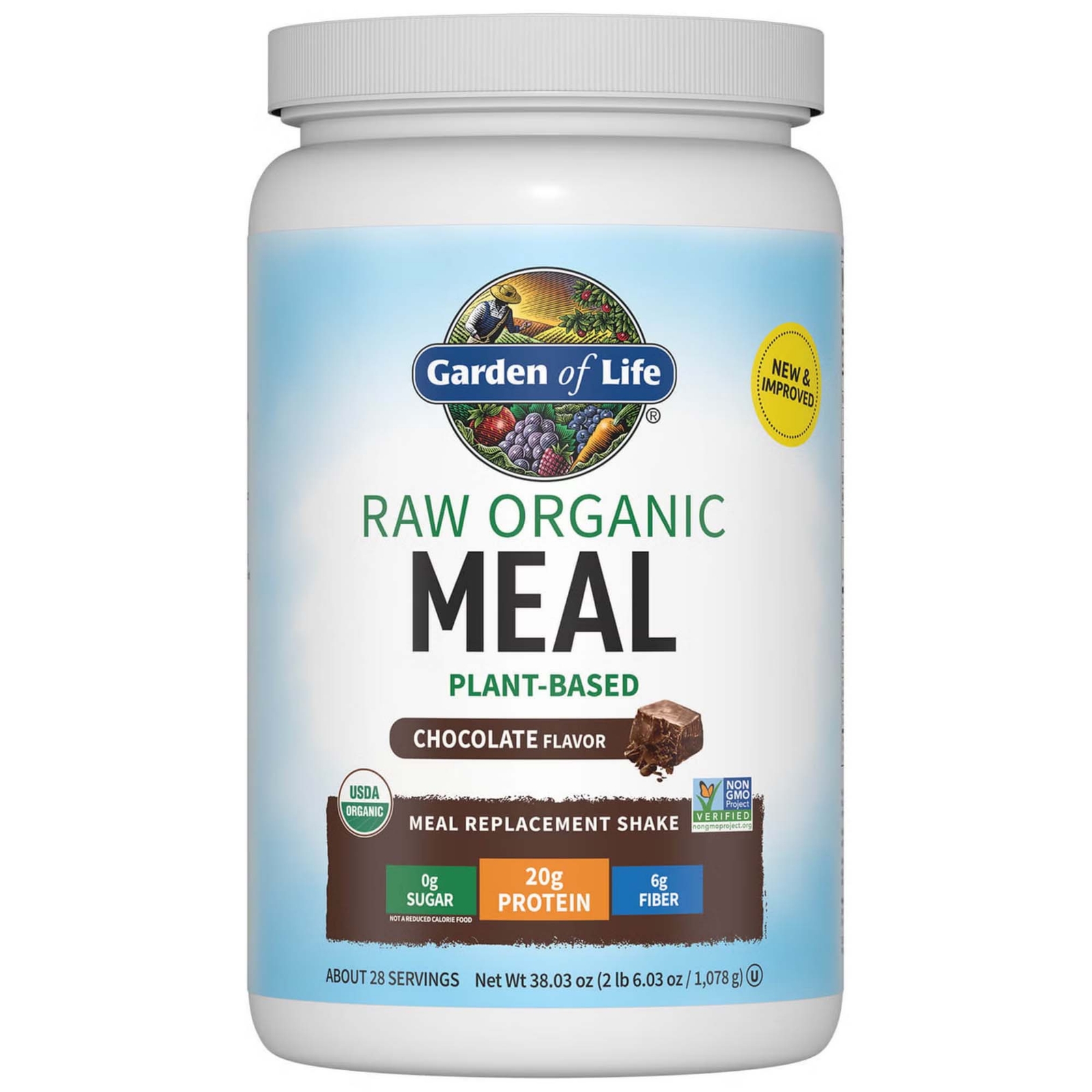 Frullato tutto-in-1 biologico Raw - cioccolato - 1.078g