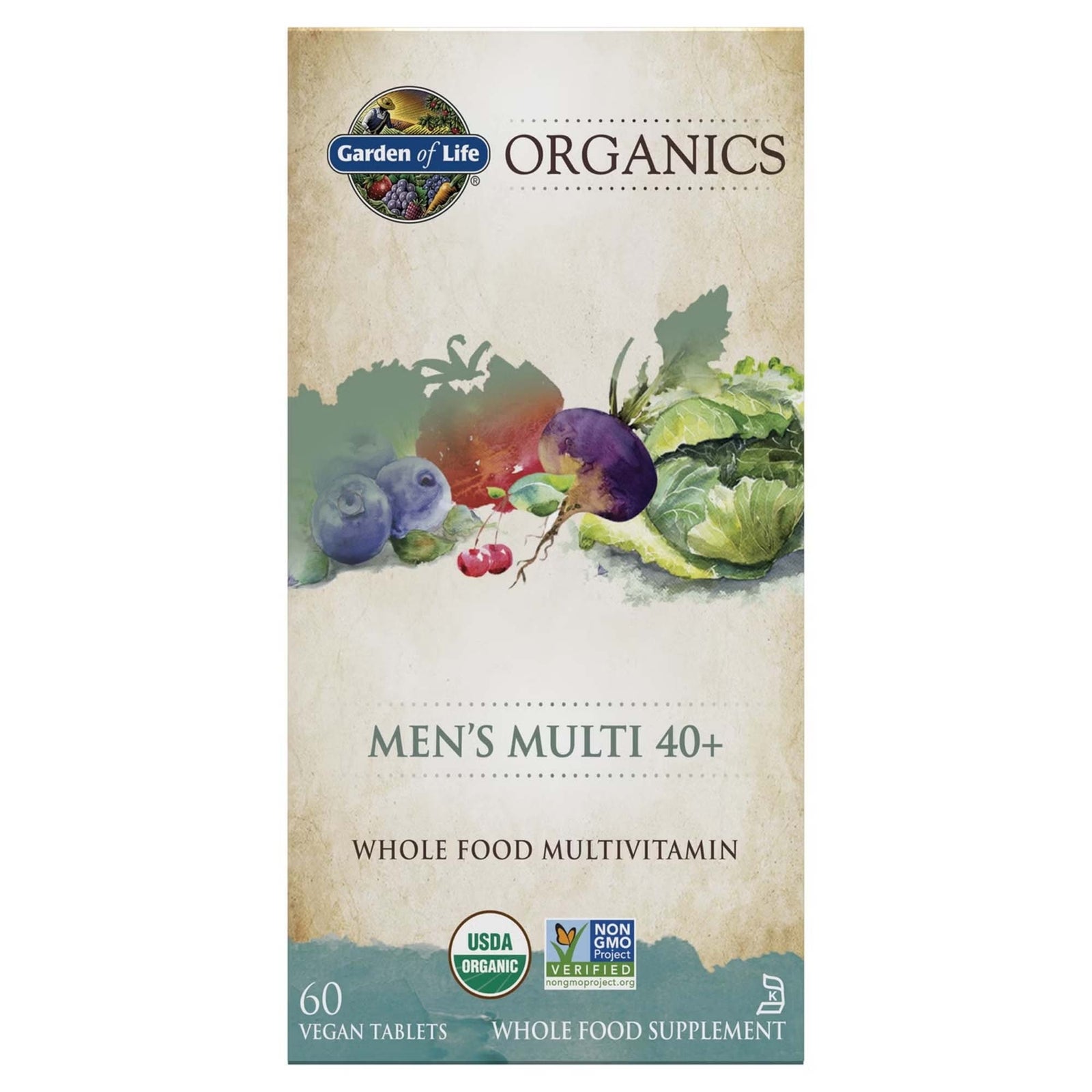 Organics Integratore multivitaminico uomo 40+ - 60 compresse Organics Integratore multivitaminico uomo 40+ - 60 compresse