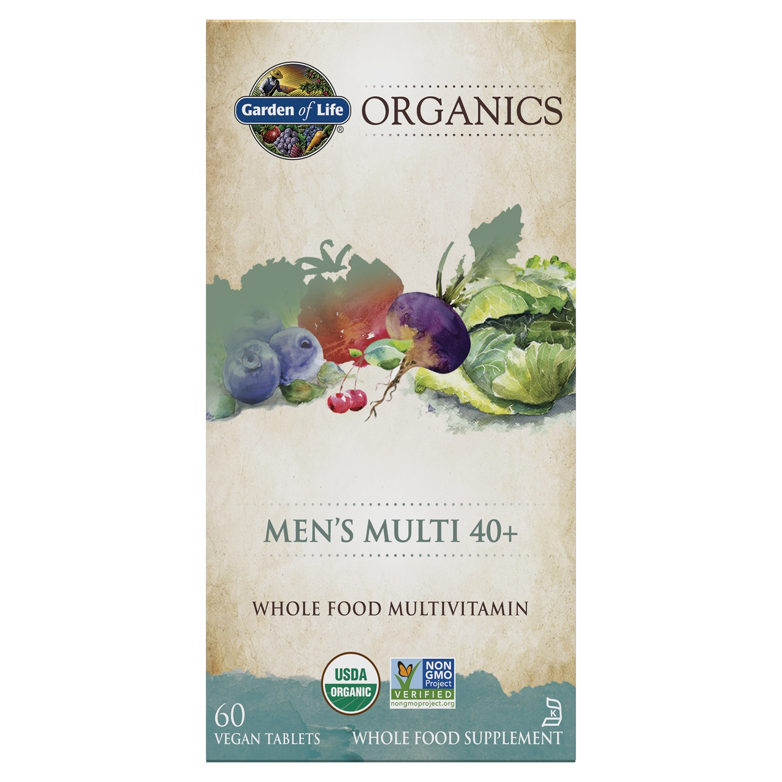 Organics Men's 40+ Multi - 60 Tablets