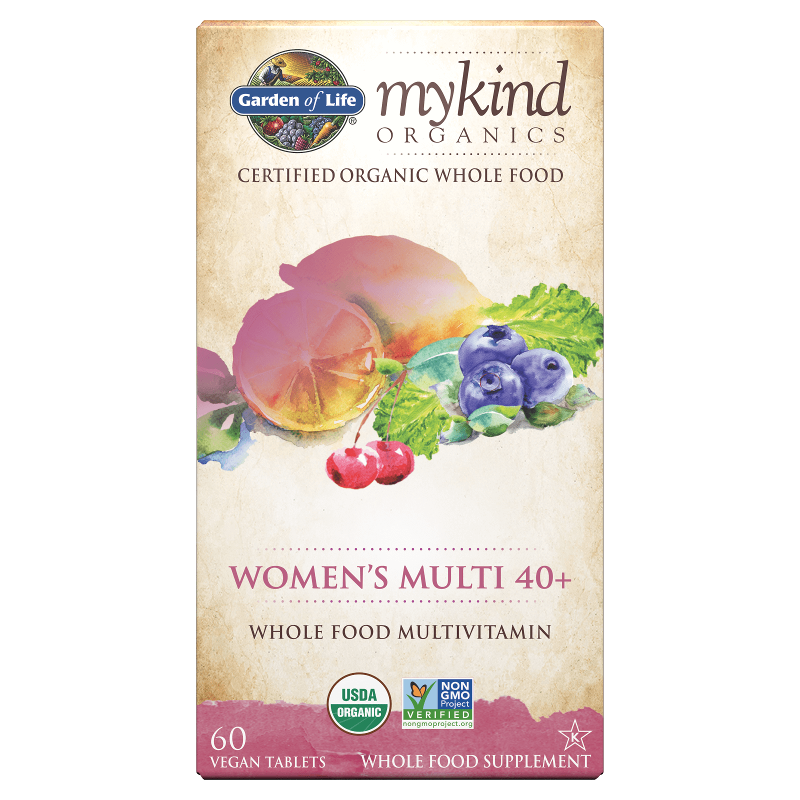 mykind Organics Women's 40 Multi - 60 Tablets