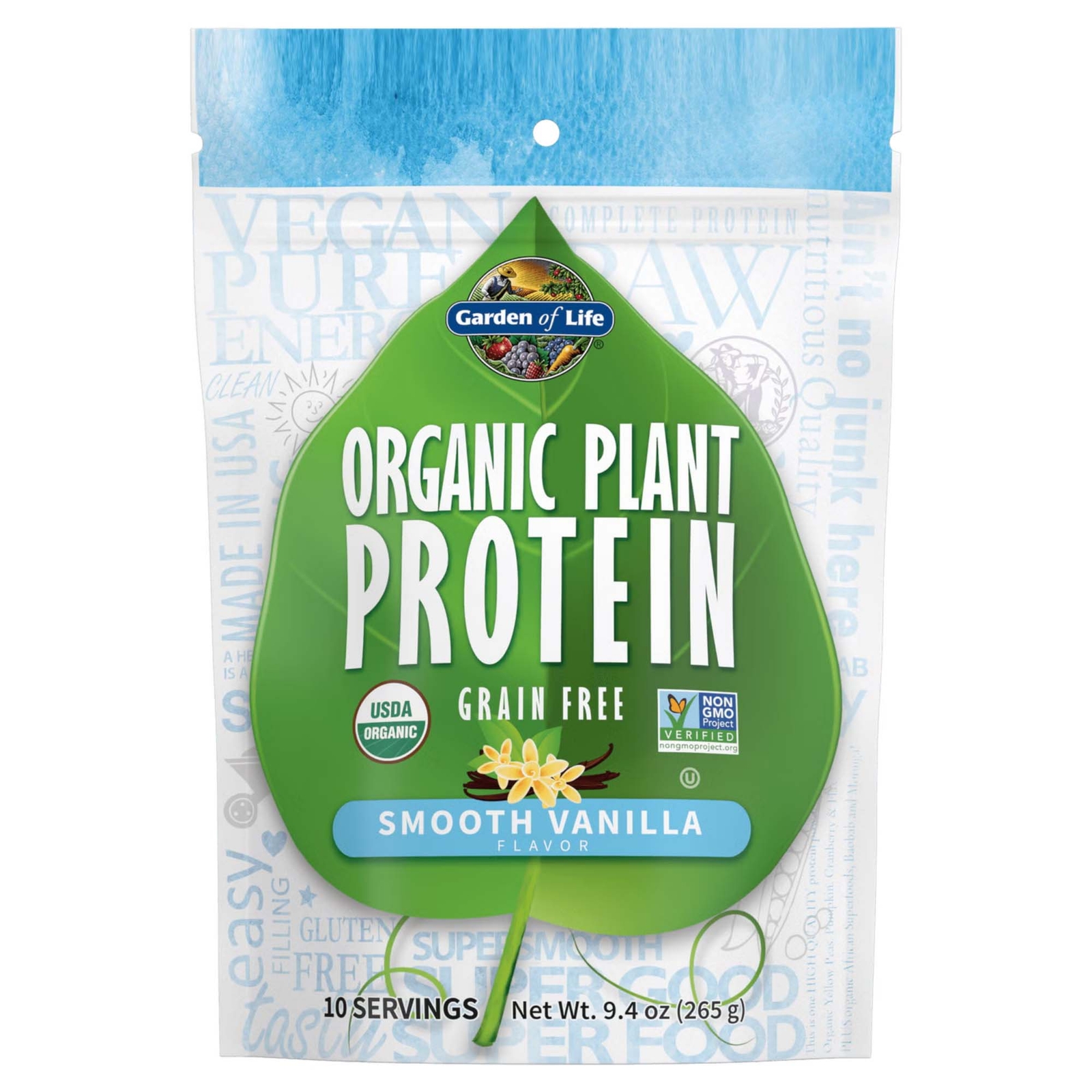 Garden of Life Bio-Pflanzenproteinpulver - Vanille - 265g