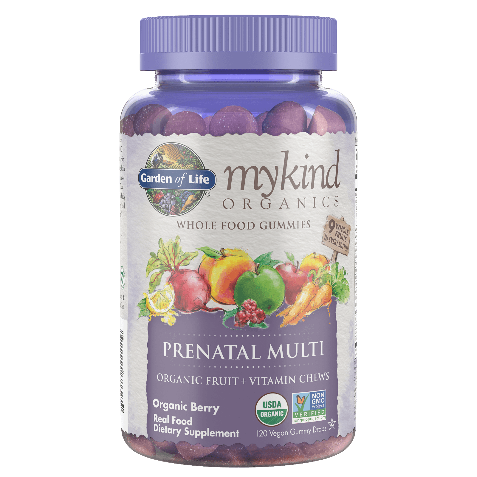 mykind Organics Prenatal Multi - Berry - 120 Gummies