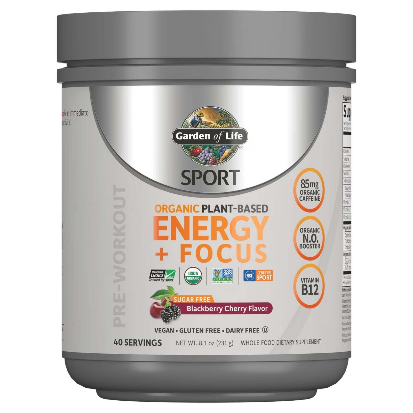 Mezcla vegetal ecologica Sport Energy - Mora y cereza sin azúcar - 231 g Mezcla vegetal ecologica Sport Energy - Mora y cereza sin azúcar - 231 g