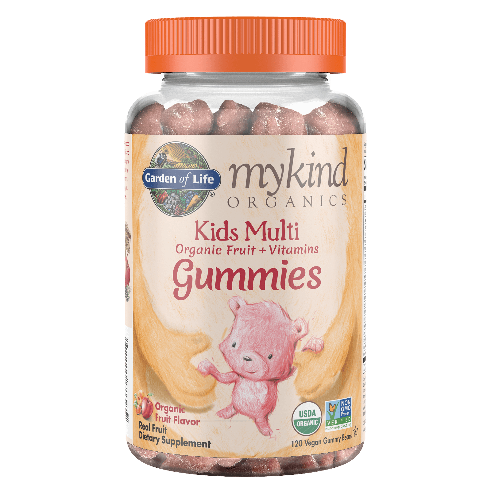 Image of mykind Organics Integratore multivitaminico bambini - frutta - 120 caramelle gommose