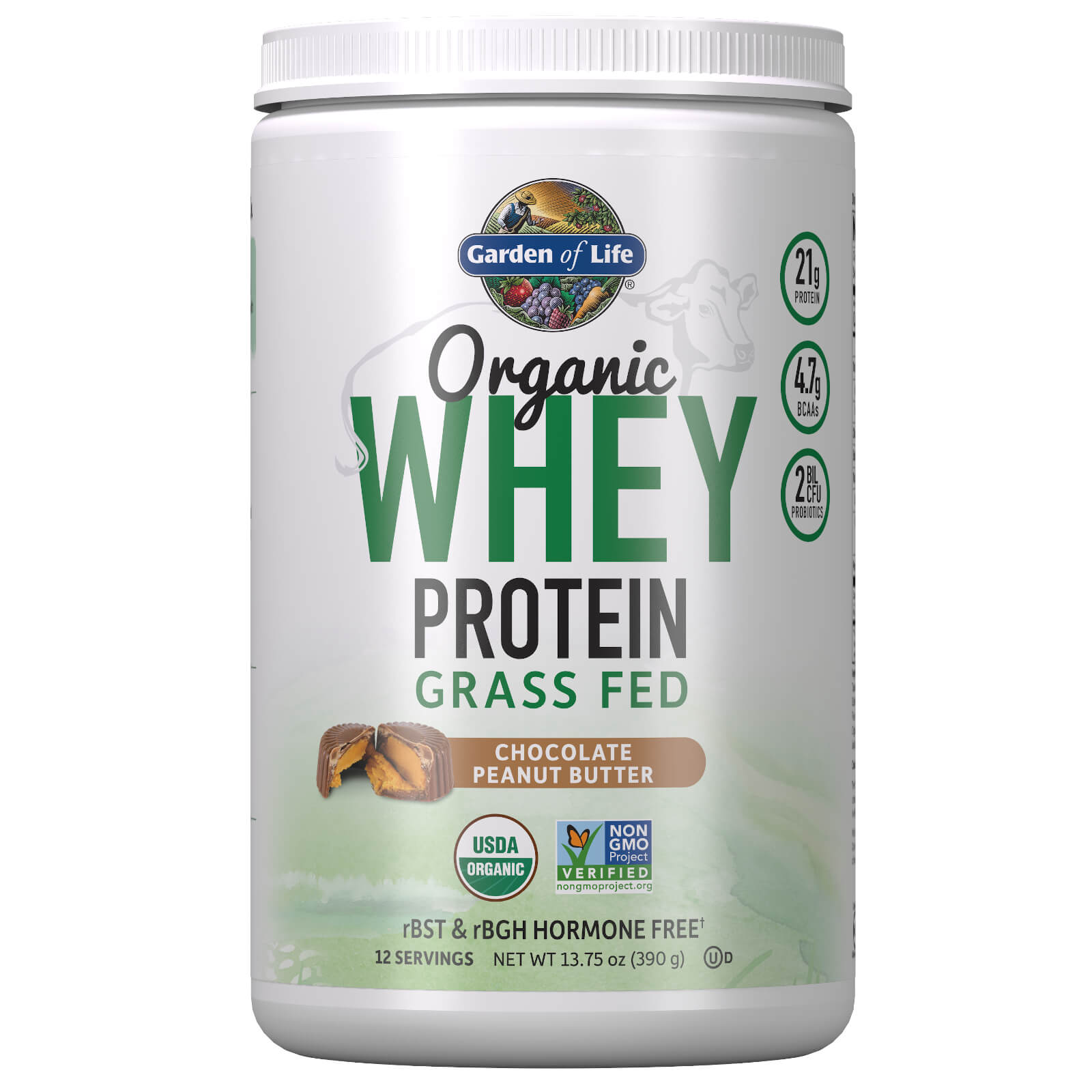 

Whey Protéine Biologique - Chocolat et Beurre de cacahuètes - 392.5g