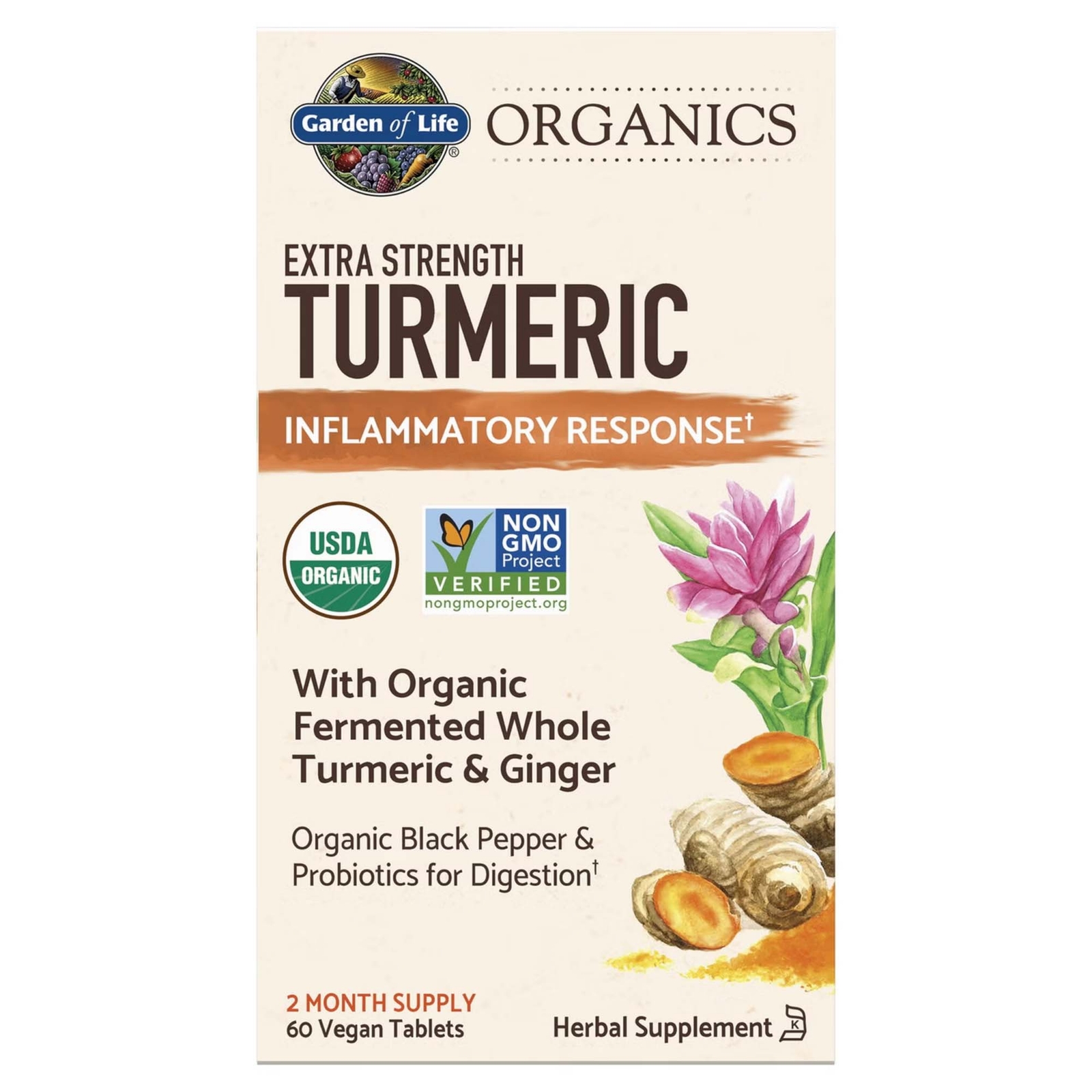 Image of Organics Herbal Curcuma - extra forza - 60 compresse038