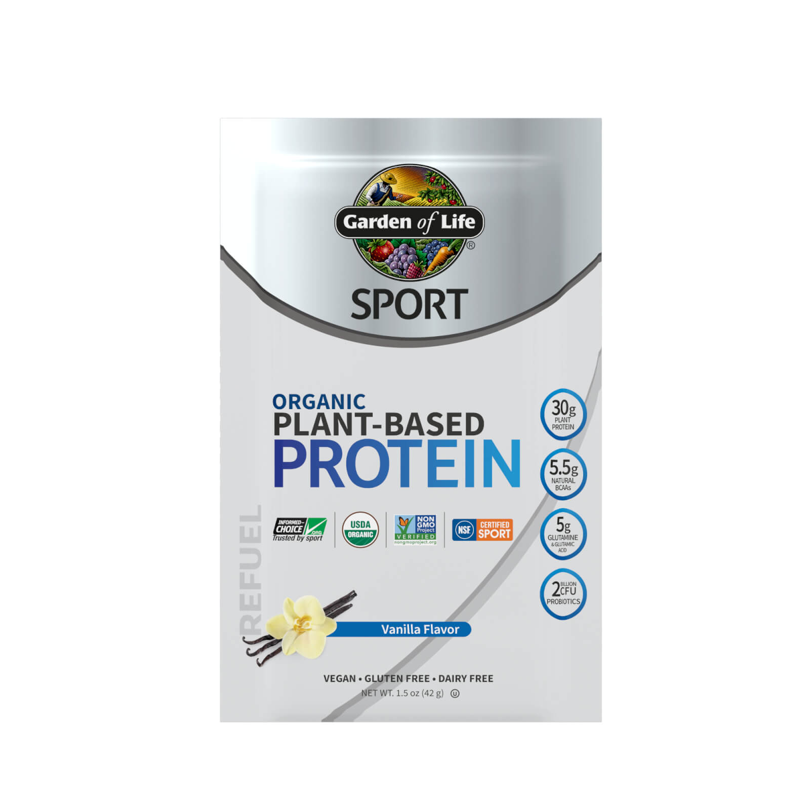 

Protéine Sport Organic Plant-Based - Vanille - 12 Sachets