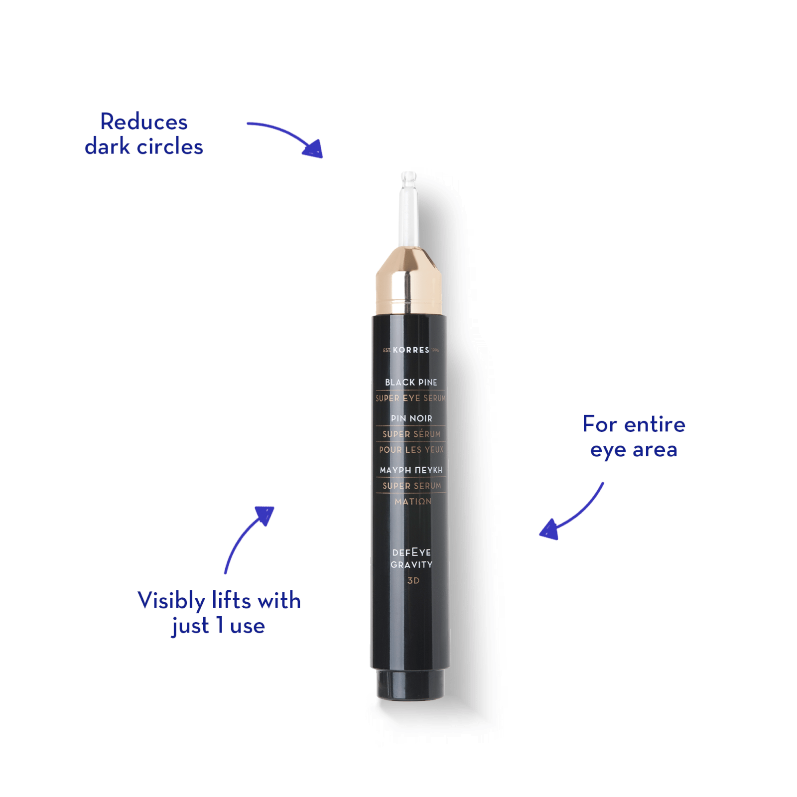 KORRES Black Pine 3D Eye-Lift Super Serum 15ml
