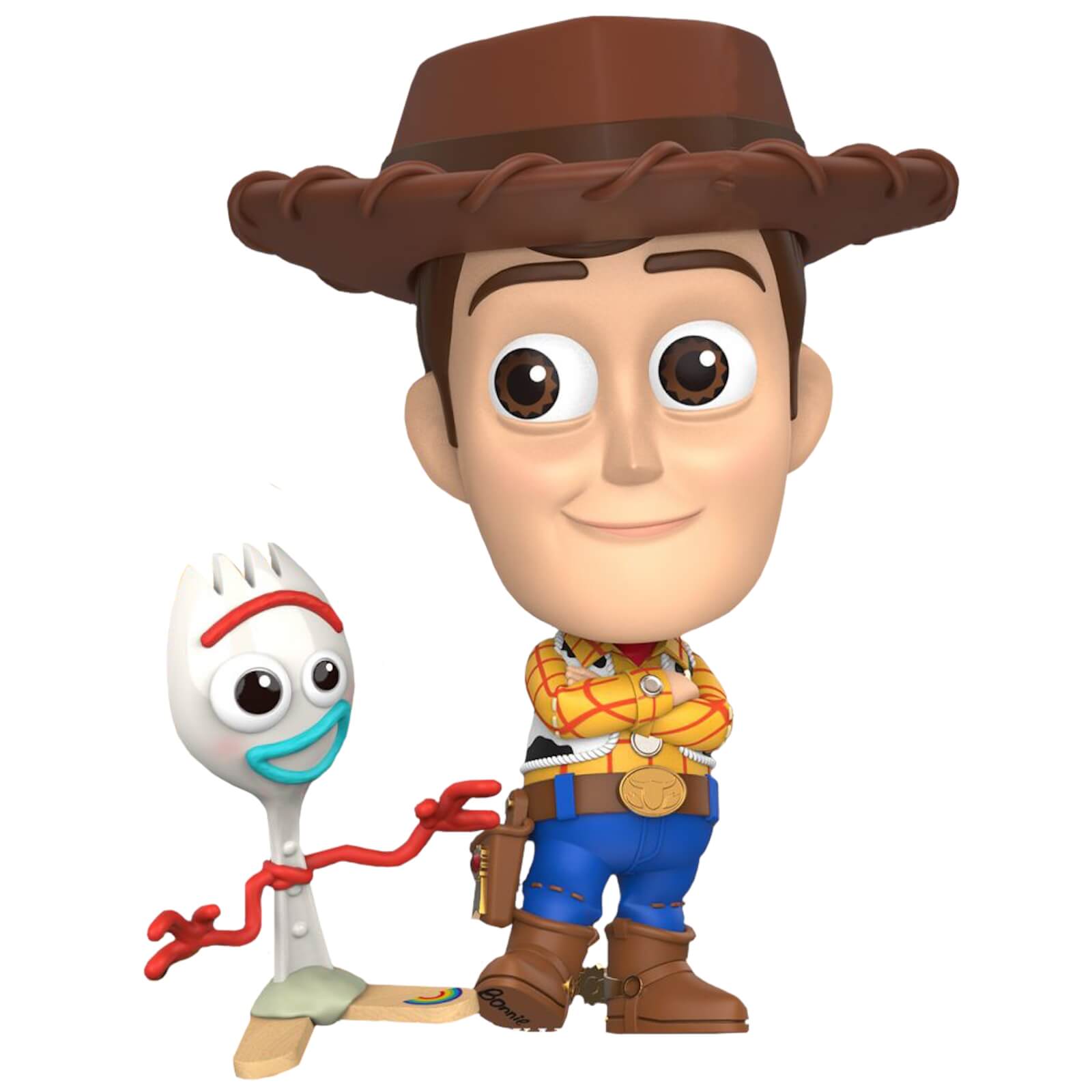 Hot Toys Toy Story 4 Cosbaby Woody y Forky - Talla S (Juego de 2)