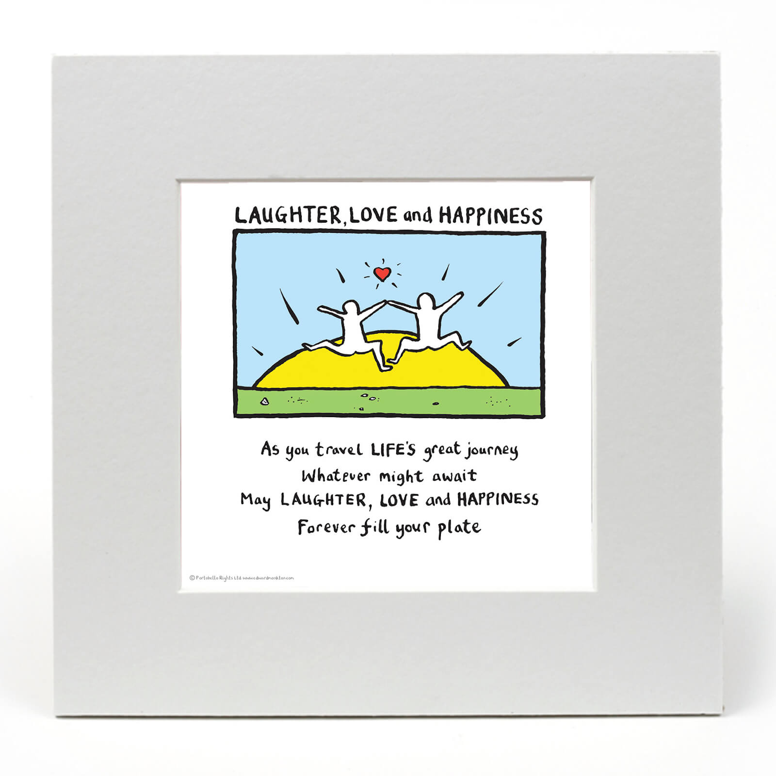 Laughter, Love and Happiness Par Edward Monkton