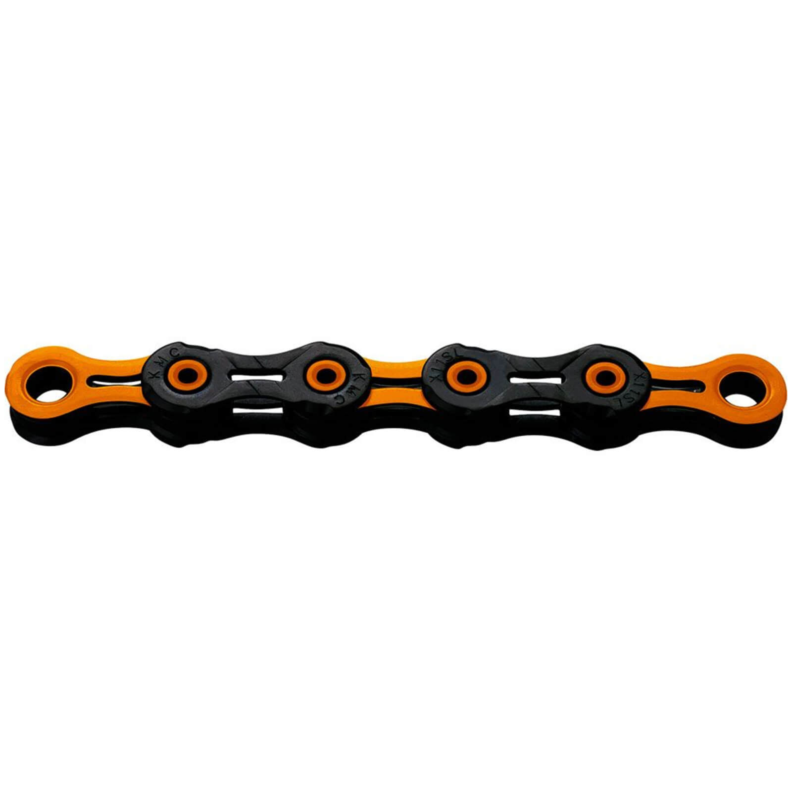 KMC DLC 11 Speed Chain - 116 Links - Black/Orange