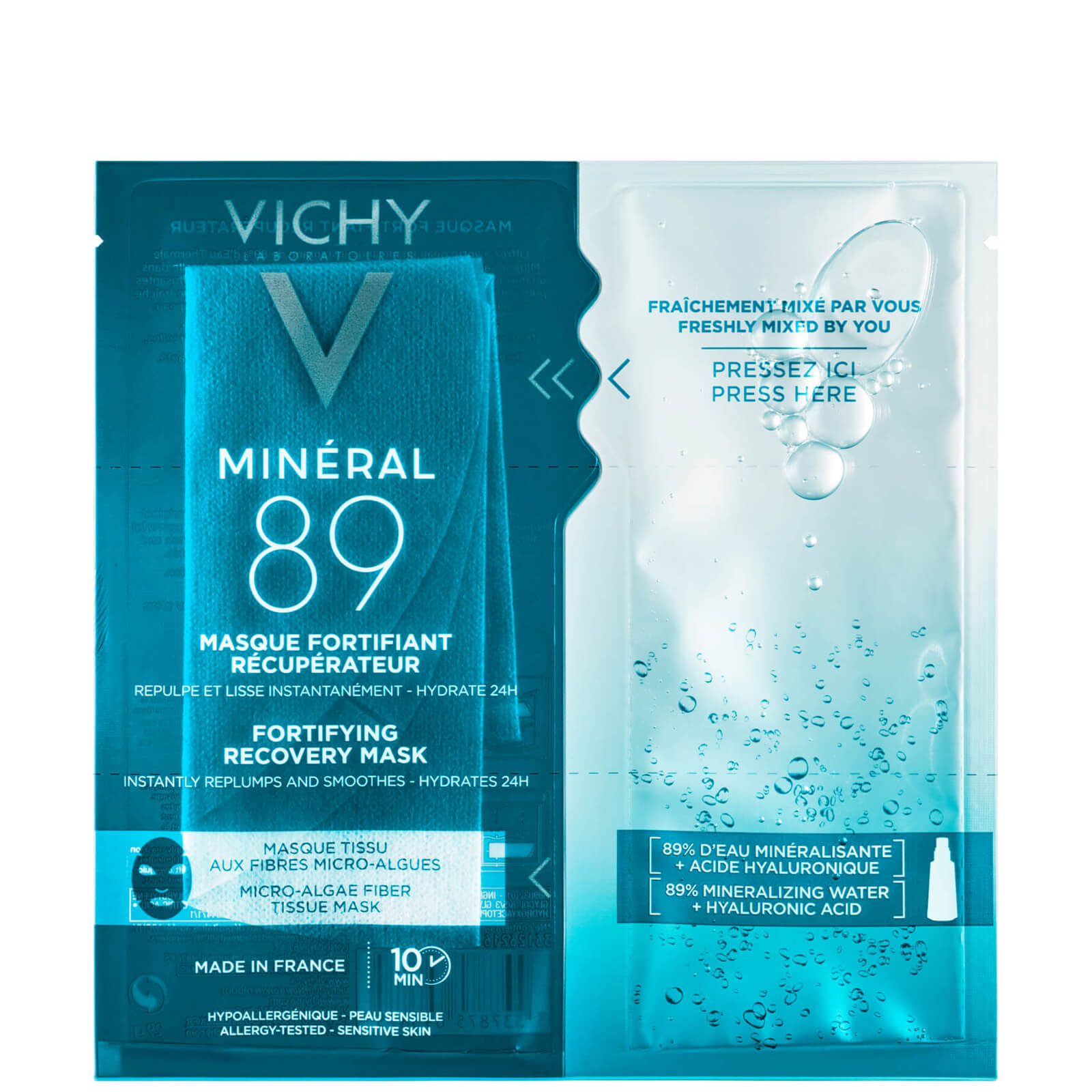 VICHY Mineral 89 Hyaluronic Acid Fortifying Sheet Mask