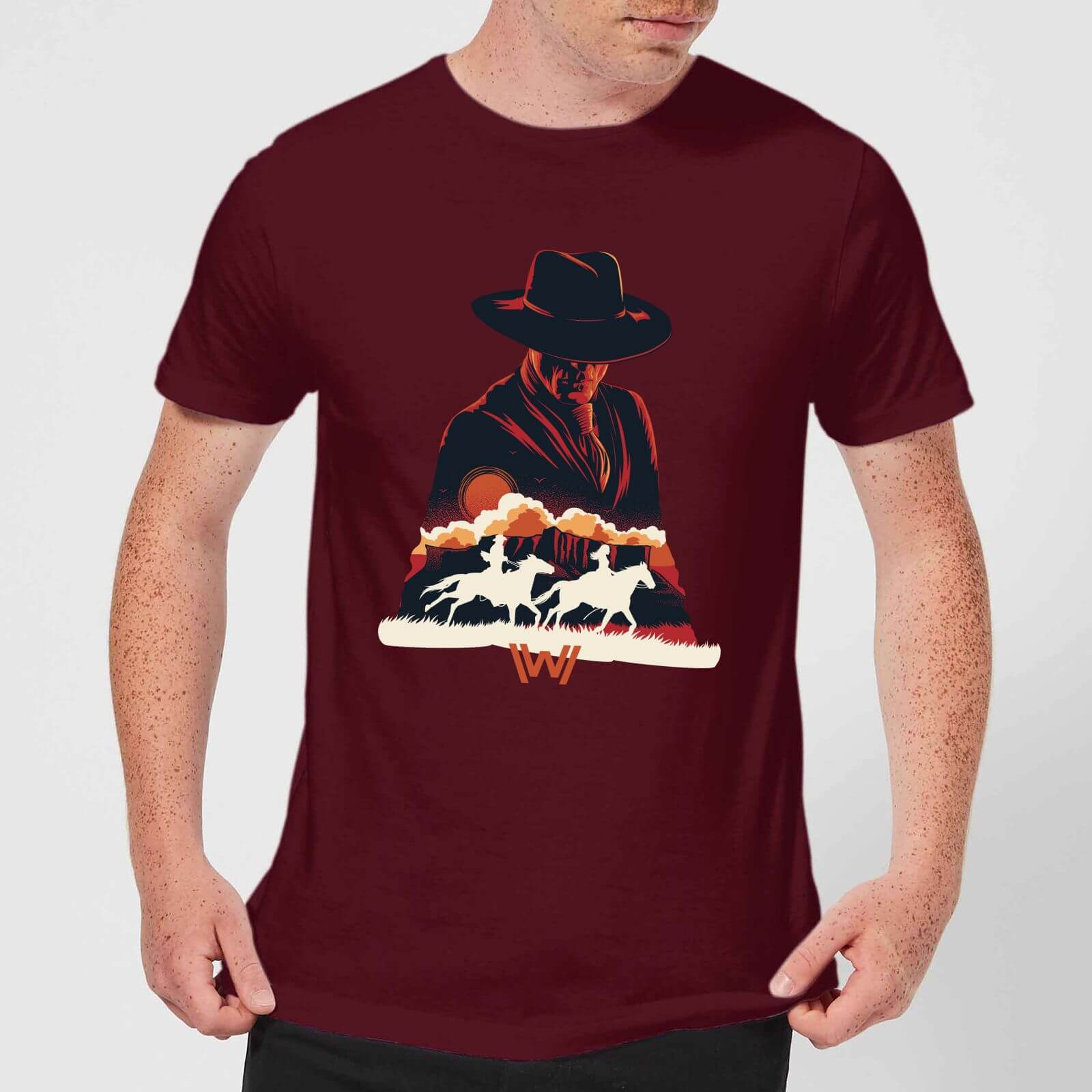 Westworld The Door Men's T-Shirt - Burgundy - XXL - Burgundy