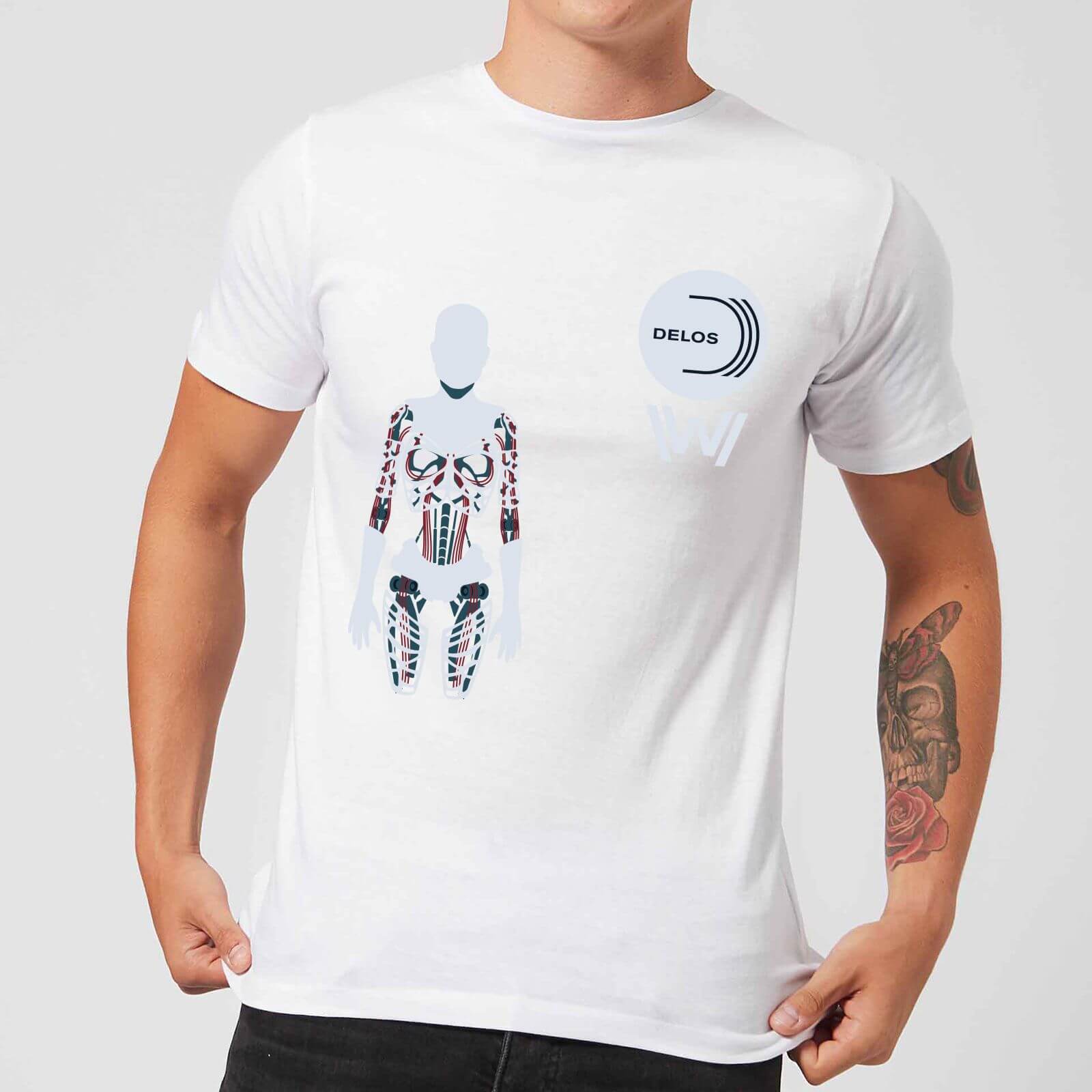 

Westworld Delos Host Men's T-Shirt - White - XXL - Bianco