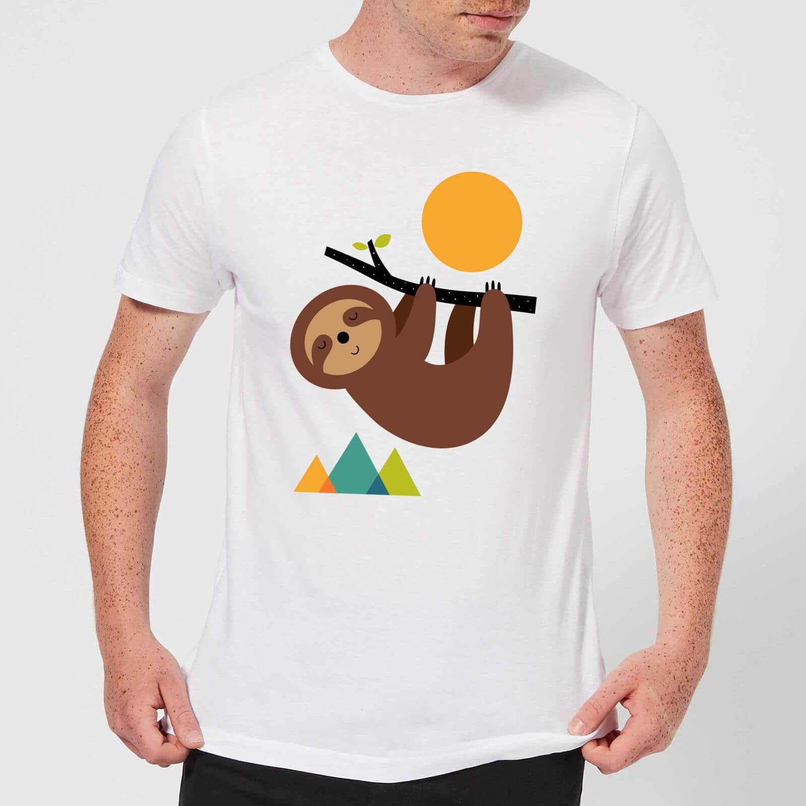 Andy Westface Keep Calm And Live Slow Men's T-Shirt - White - XS - White