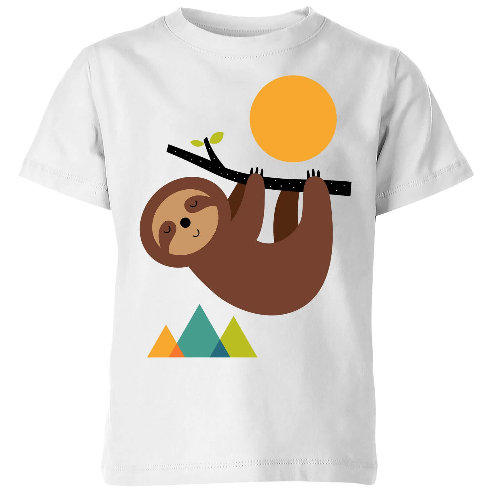 Andy Westface Keep Calm And Live Slow Kids' T-Shirt - White - 3-4 Years - White