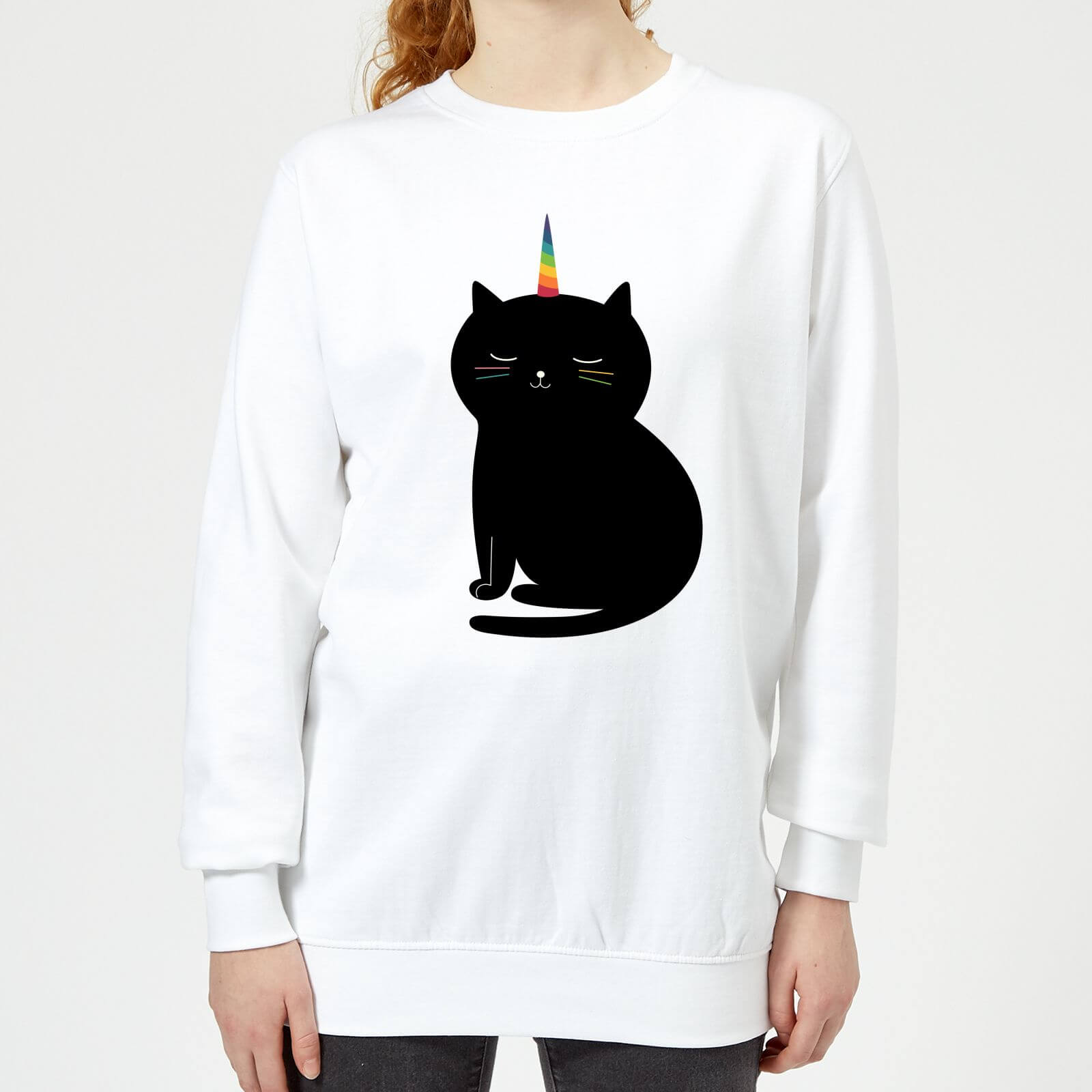 Andy Westface Caticorn Women's Sweatshirt - White - XS - White