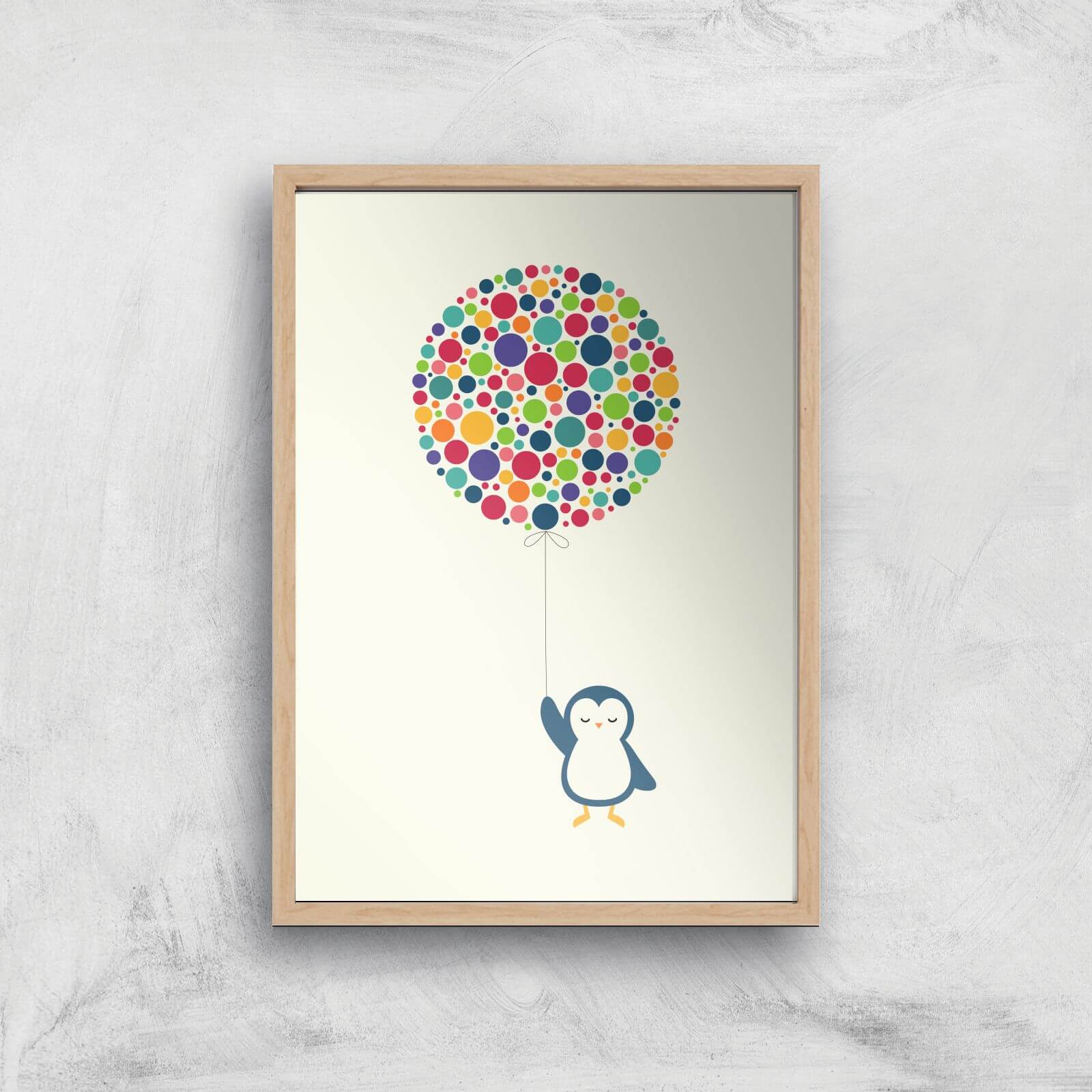 Andy Westface Float In The Air Giclee Art Print - A4 - Wooden Frame