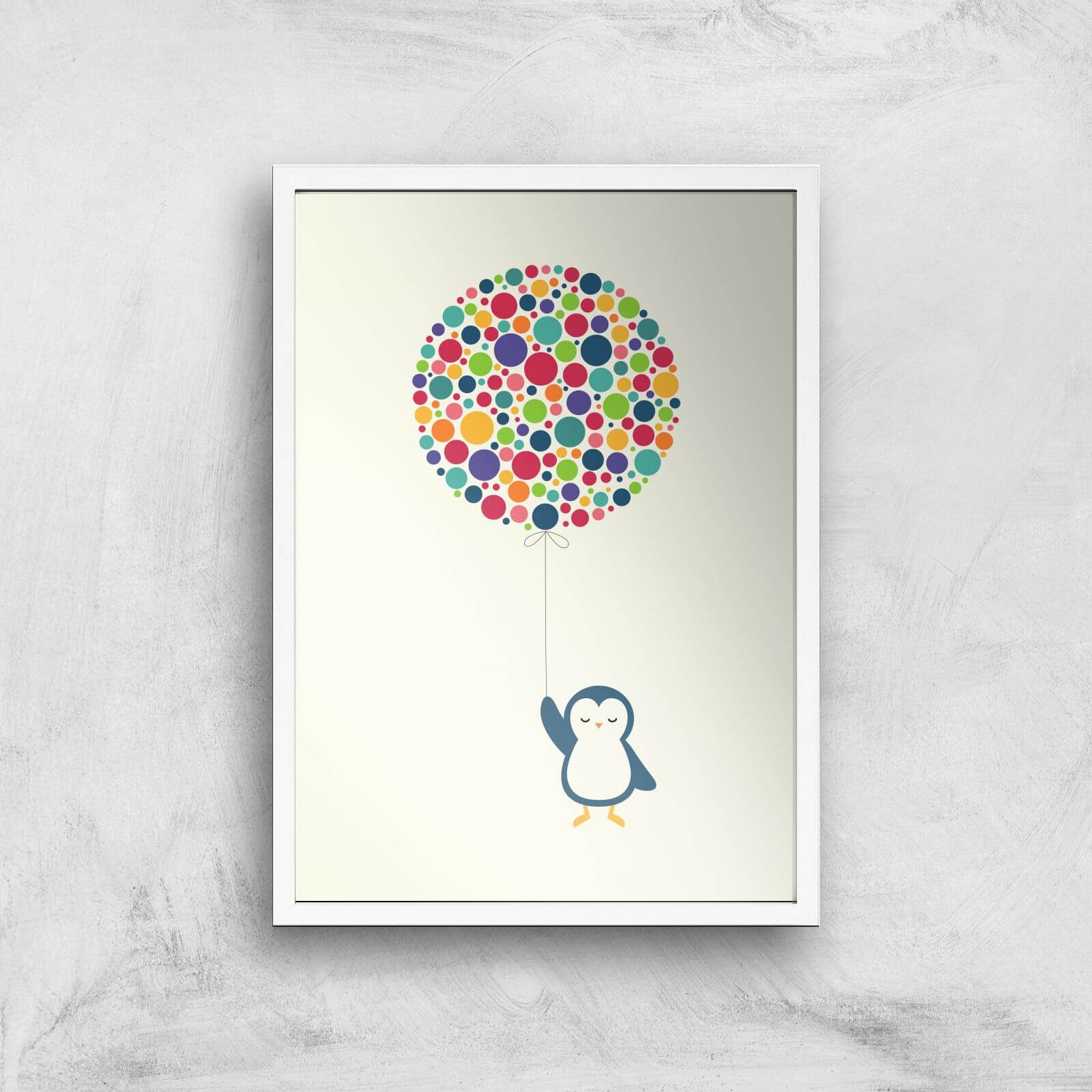 Andy Westface Float In The Air Giclee Art Print - A3 - White Frame