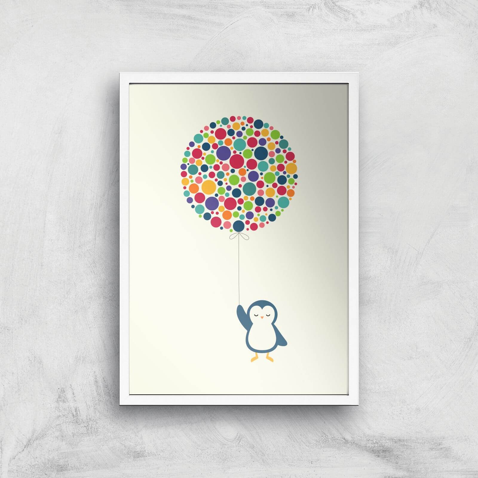 Andy Westface Float In The Air Giclee Art Print - A2 - White Frame