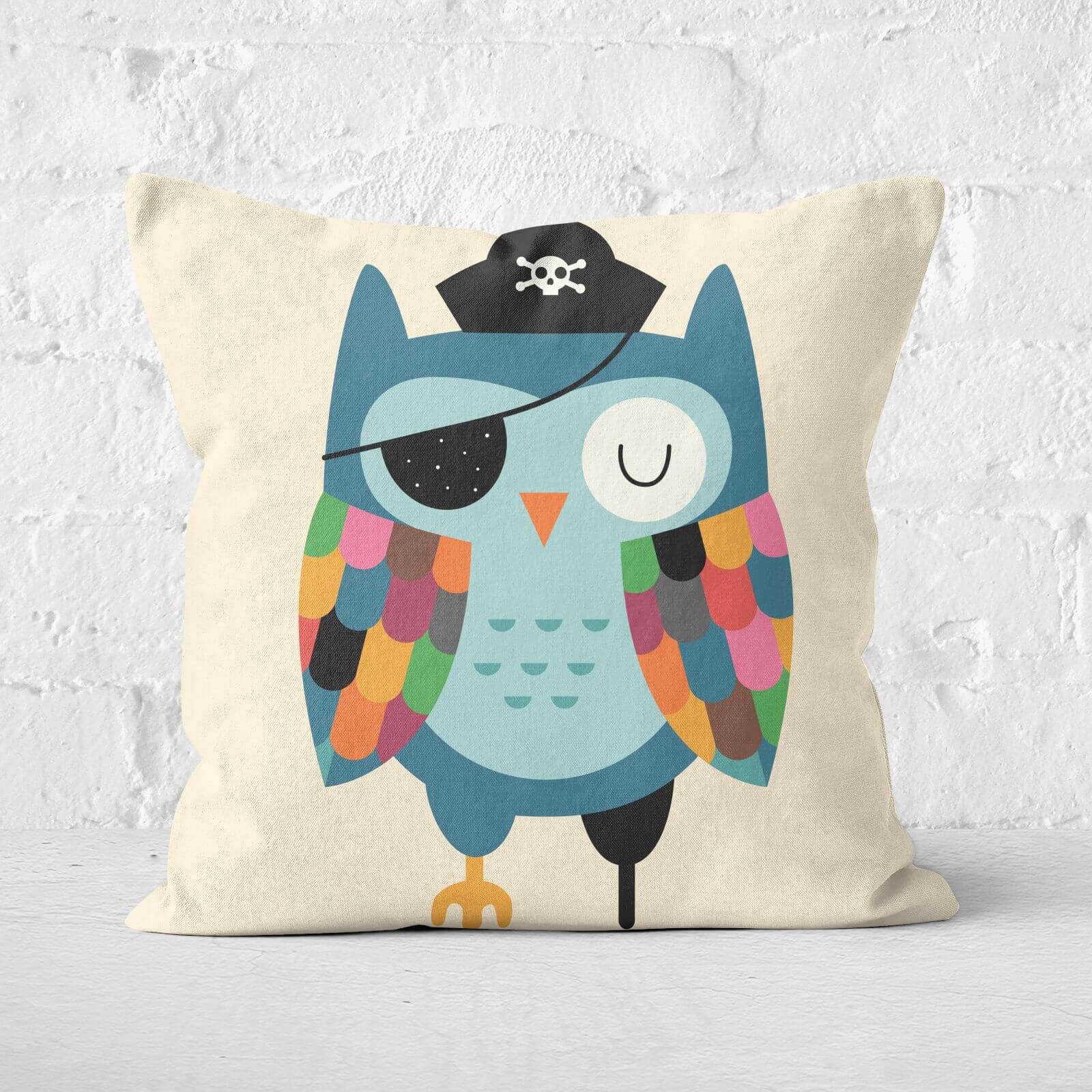 Andy Westface Captain Whoo Square Cushion - 60x60cm - Soft Touch