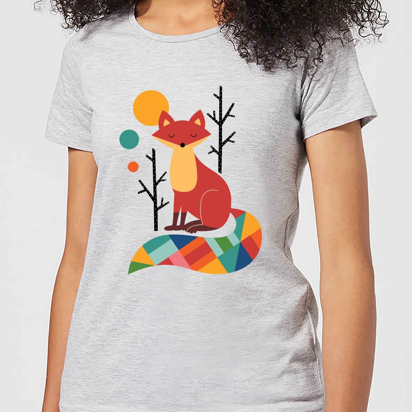 Andy Westface Rainbow Fox Women's T-Shirt - Grey - M - Grey