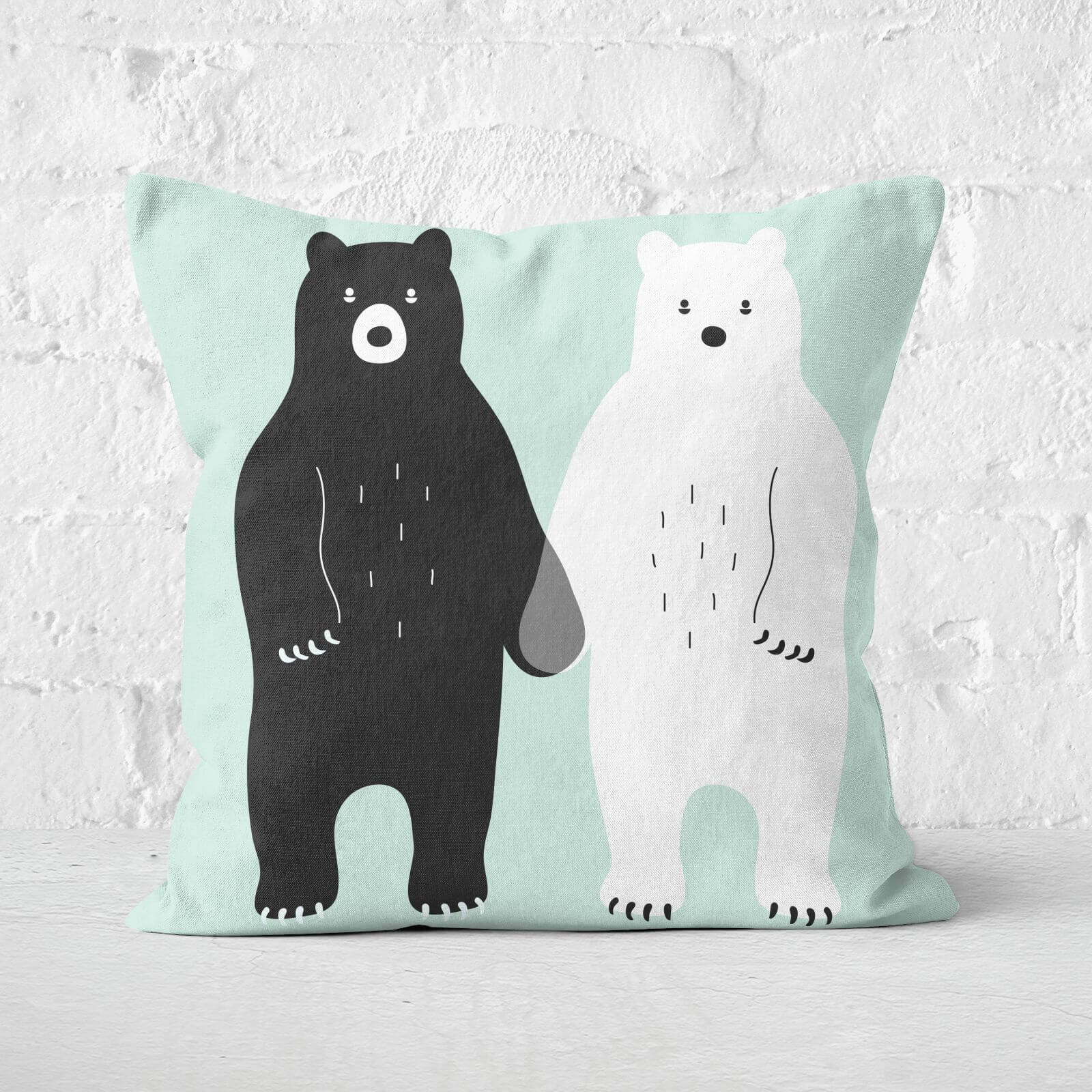 Andy Westface Gray Square Cushion - 60x60cm - Soft Touch