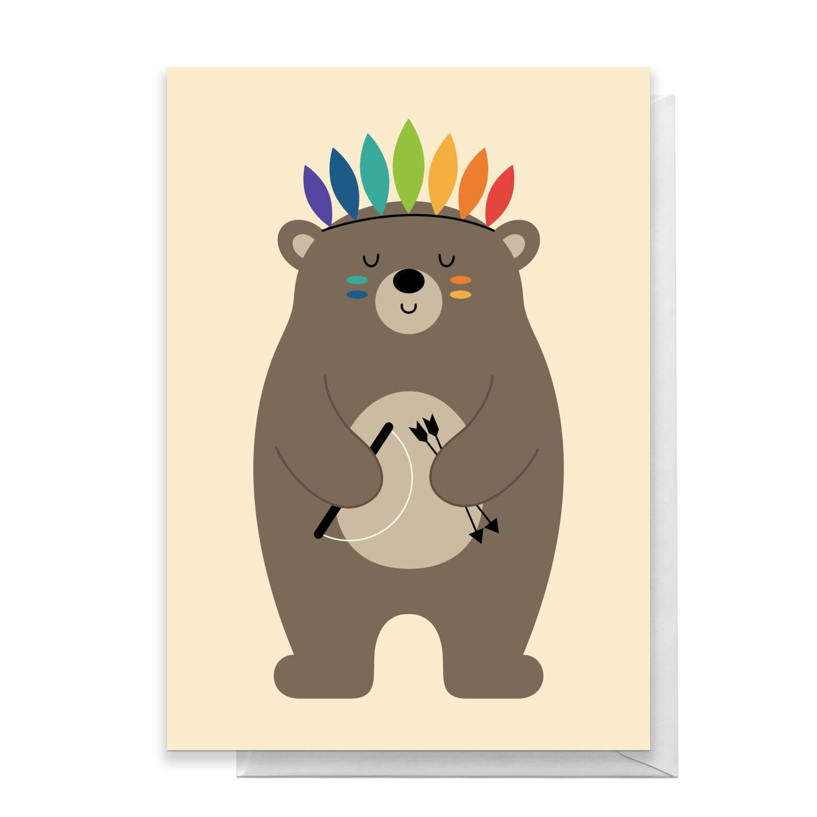 Andy Westface Be Brave Greetings Card - Large Card