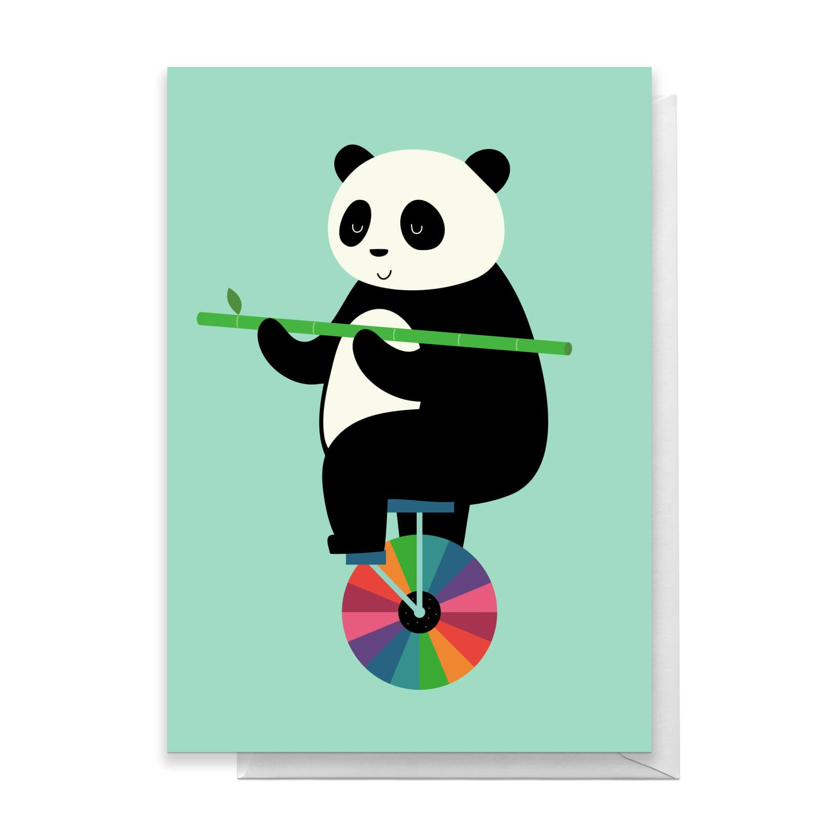 Andy Westface Balanced Bear Greetings Card - Standard Card