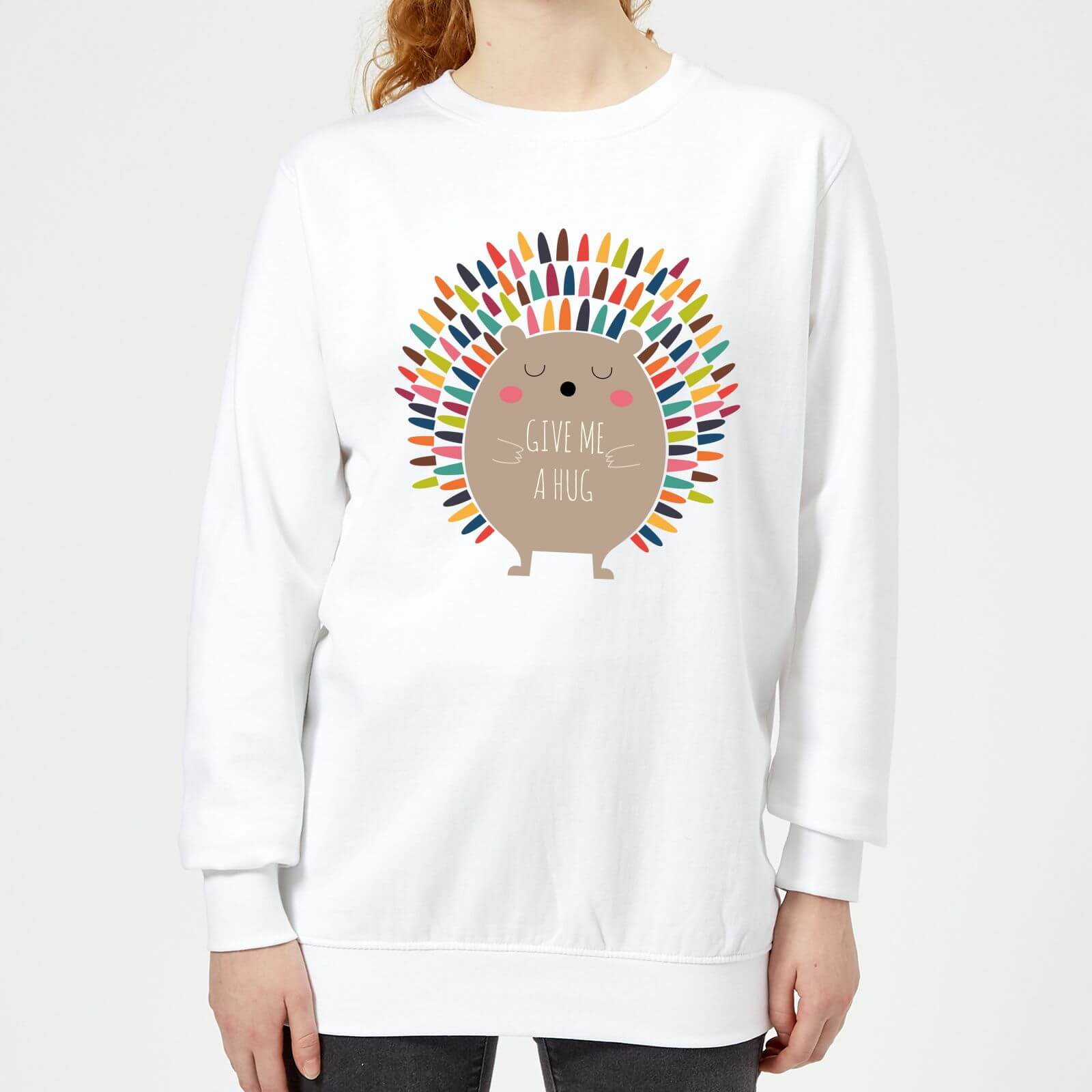 Andy Westface Give Me A Hug Women's Sweatshirt - White - XS - White