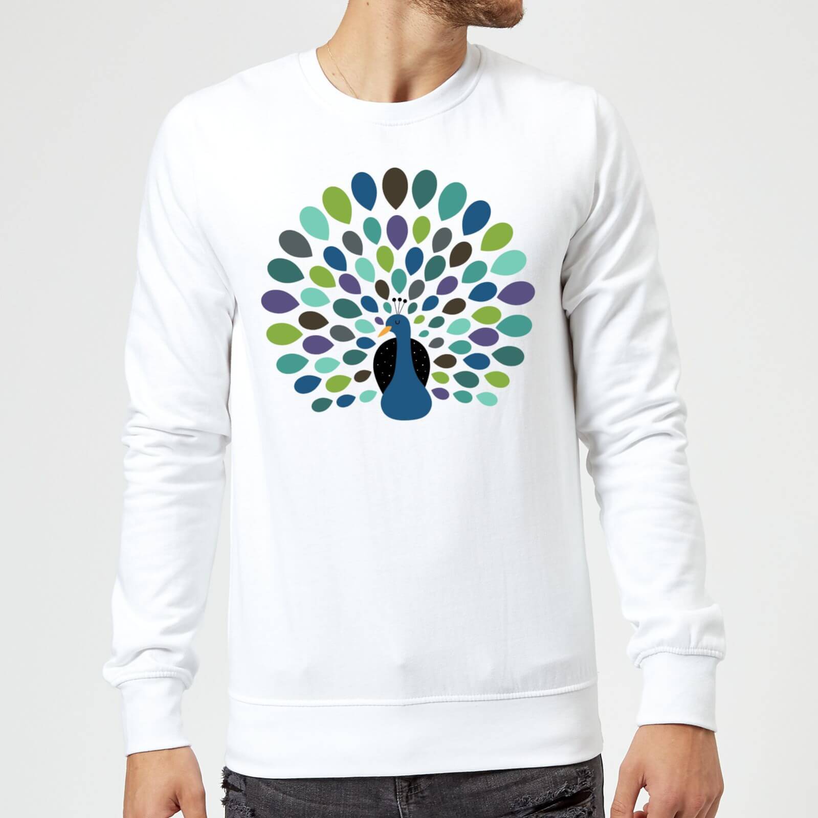 Andy Westface Peacock Time Sweatshirt - White - S - White