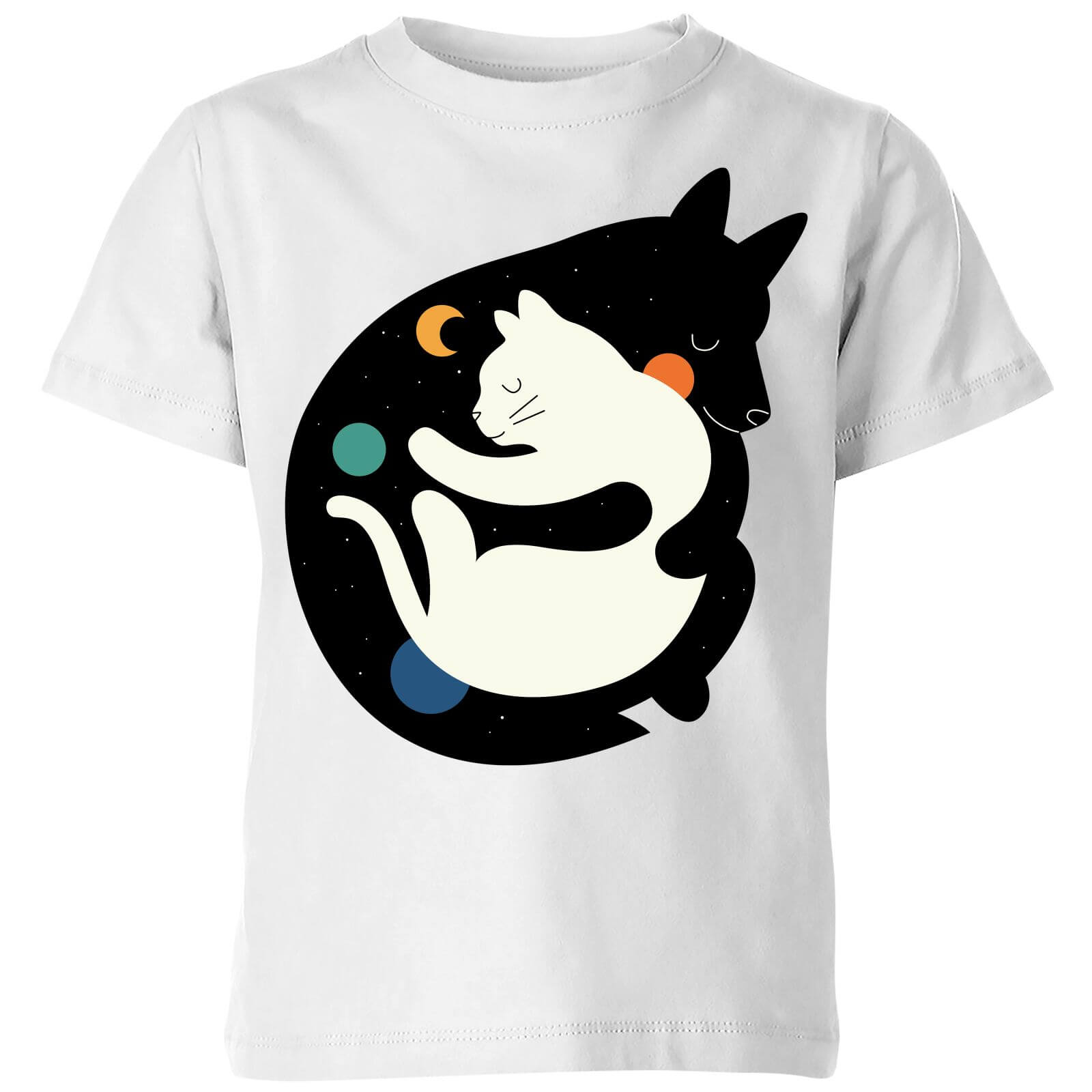 Andy Westface More Hugs, Less Fights Kids' T-Shirt - White - 3-4 Years - White