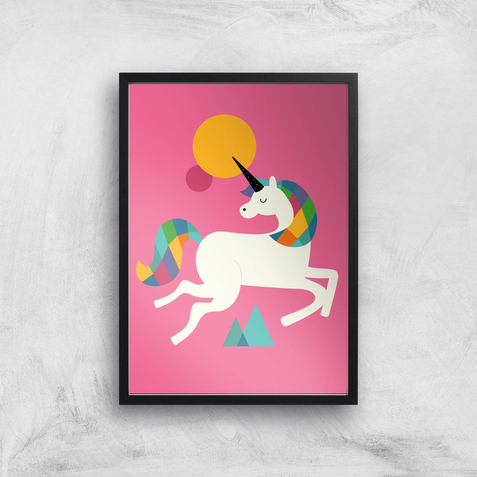 Andy Westface To Be A Unicorn Giclee Art Print - A3 - Black Frame