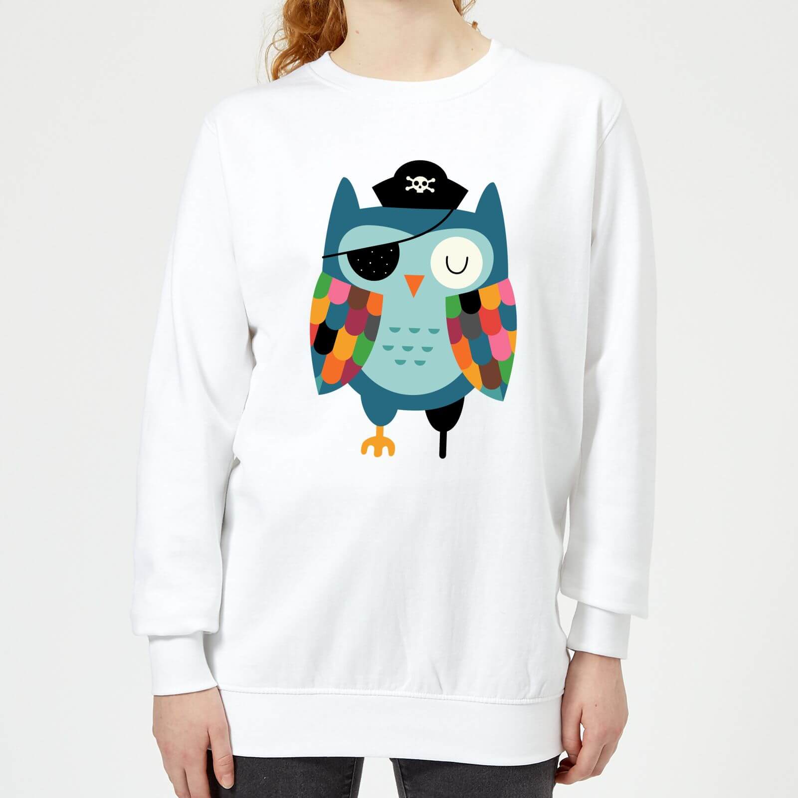 Andy Westface Captain Whooo Women's Sweatshirt - White - XS - White