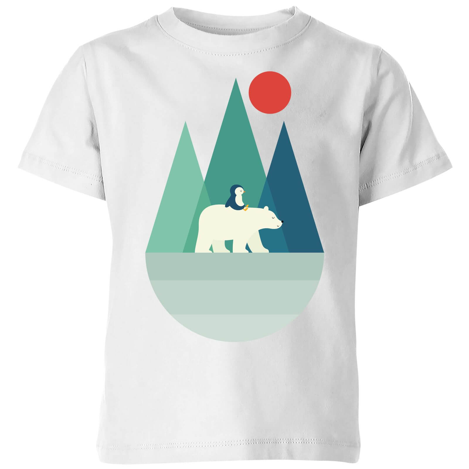Andy Westface Bear You Kids' T-Shirt - White - 3-4 Years - White