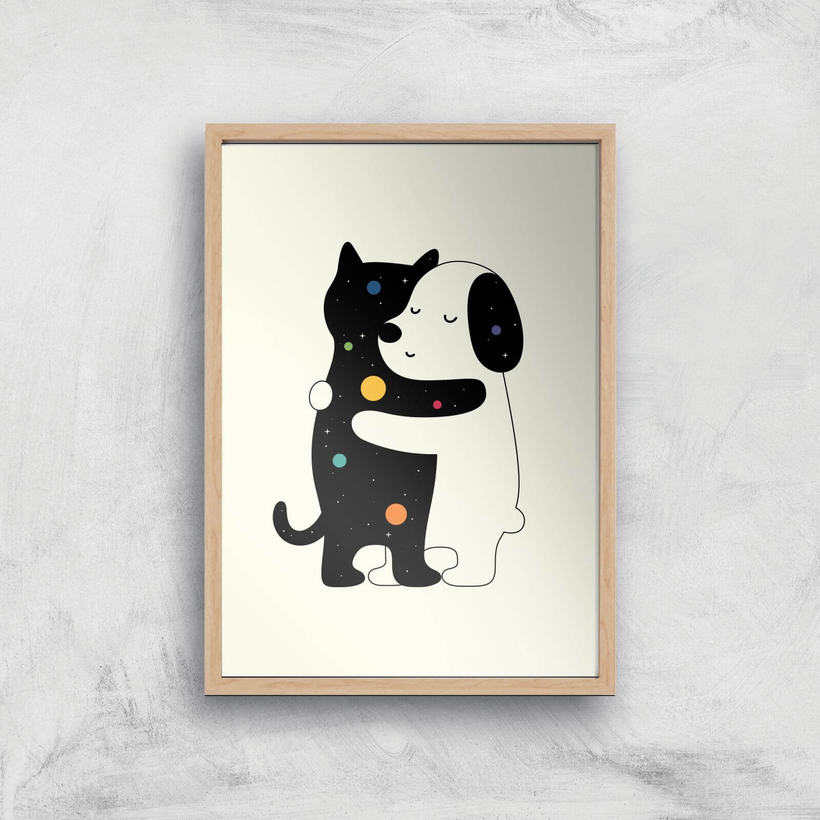 Andy Westface Universal Language Giclee Art Print - A4 - Wooden Frame