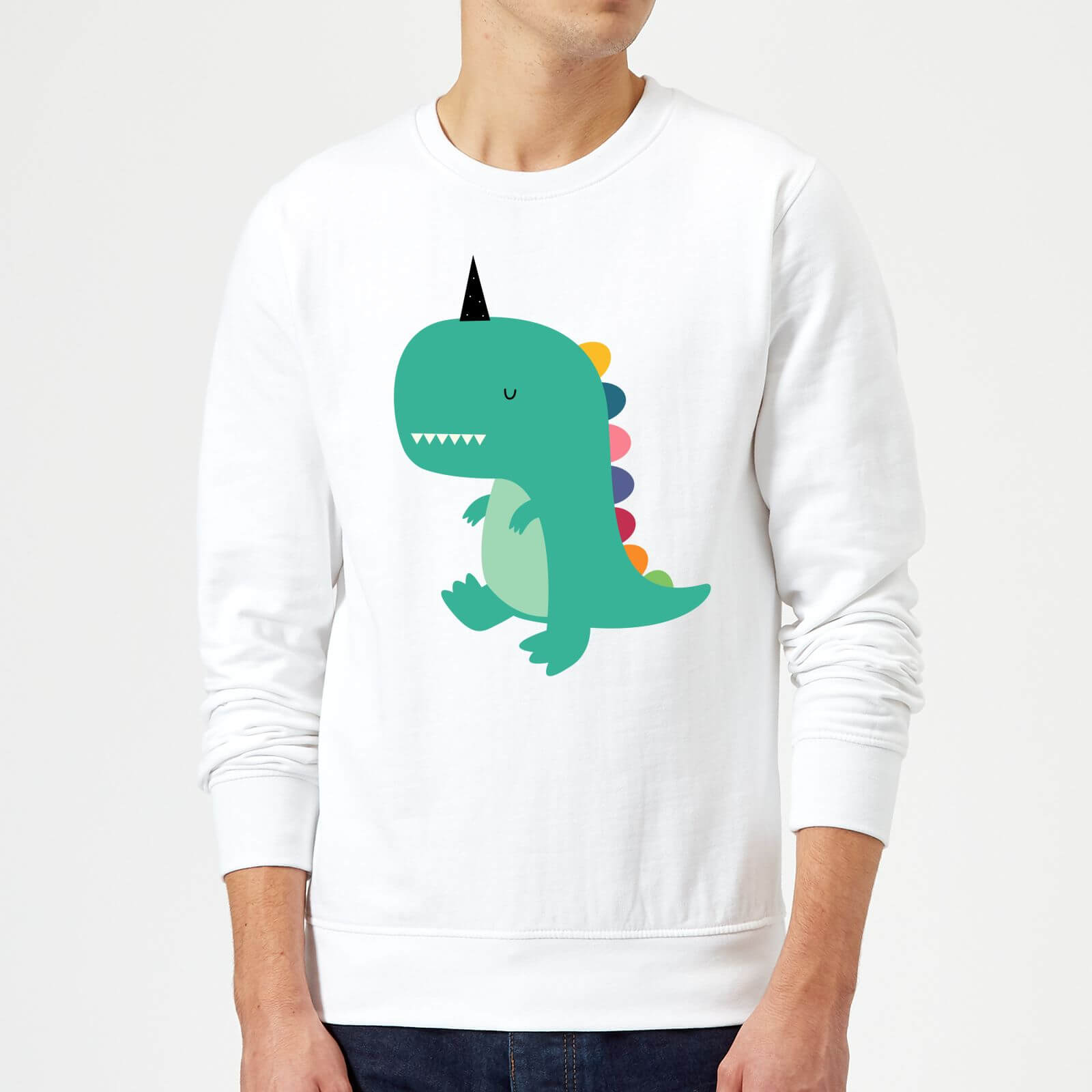 Andy Westface Dinocorn Sweatshirt - White - S - White