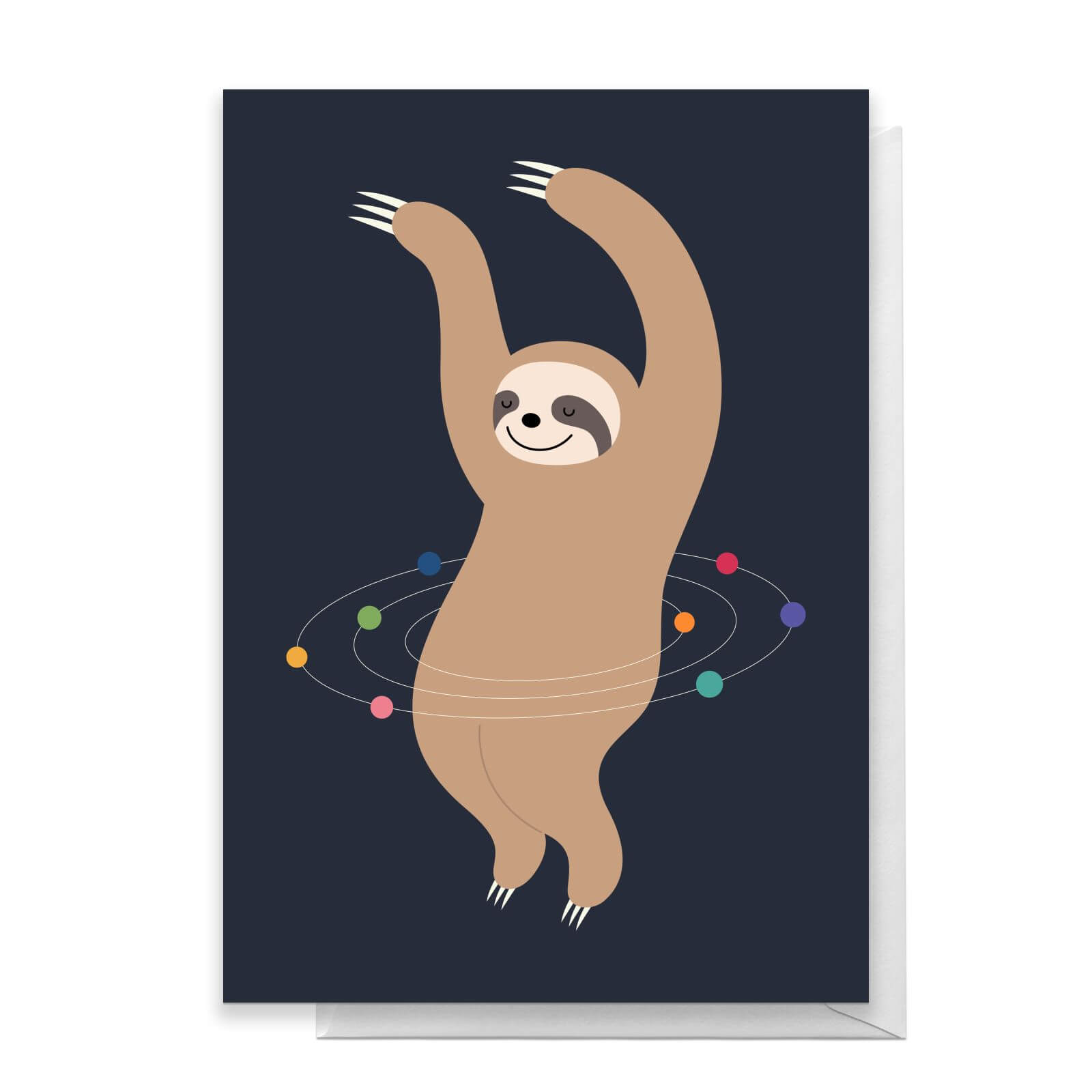 Andy Westface Sloth Galaxy Greetings Card - Standard Card