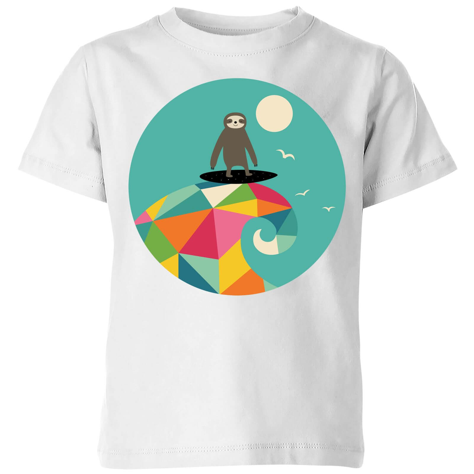 Andy Westface Surfs Up Kids' T-Shirt - White - 3-4 Years