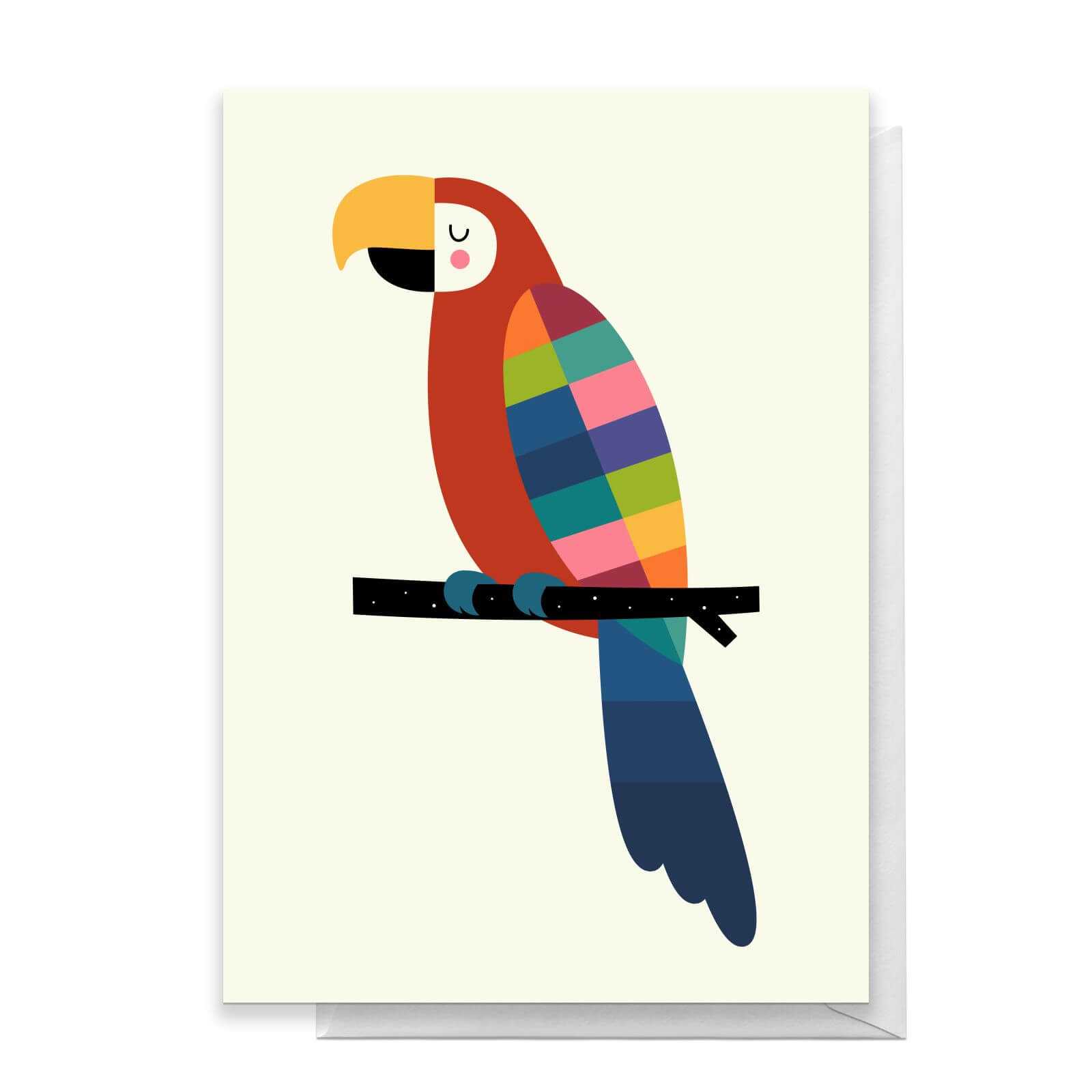 Andy Westface Rainbow Parrot Greetings Card - Standard Card