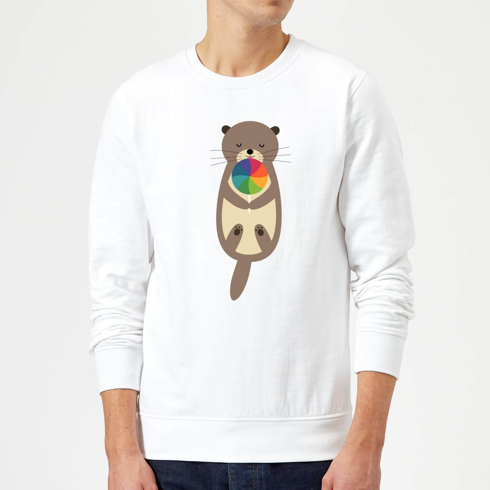 Andy Westface Sweet Otter Sweatshirt - White - S - White