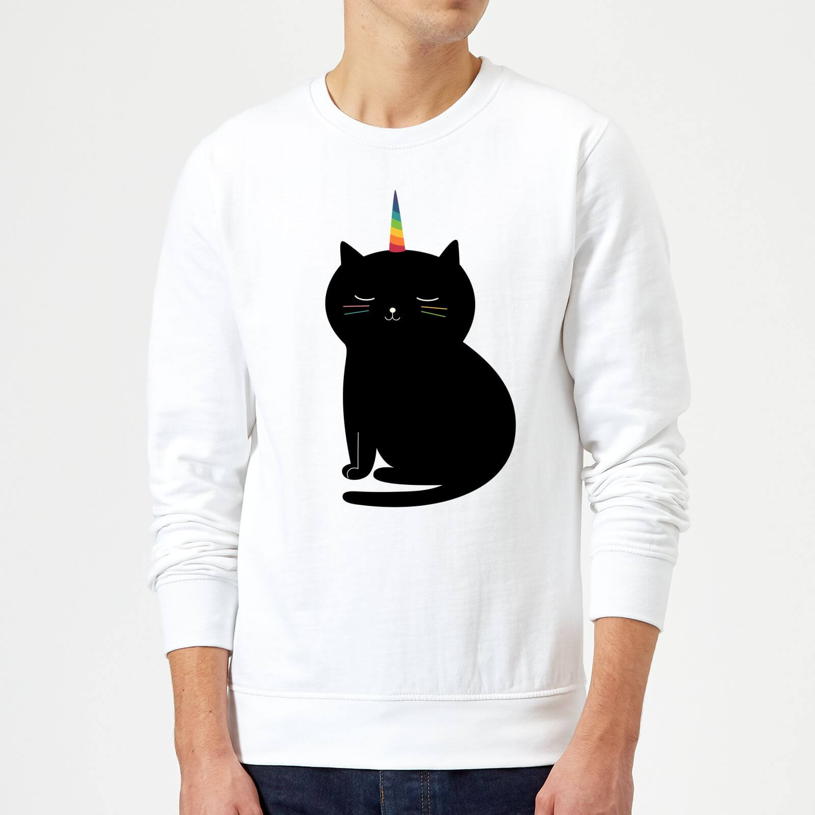 Andy Westface Caticorn Sweatshirt - White - S - White
