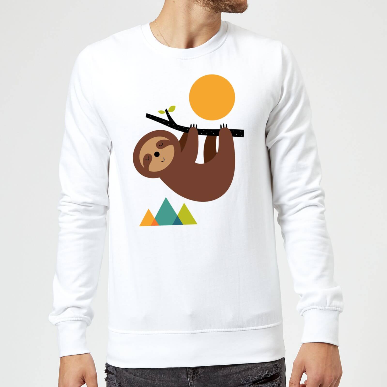 Andy Westface Keep Calm And Live Slow Sweatshirt - White - S - White