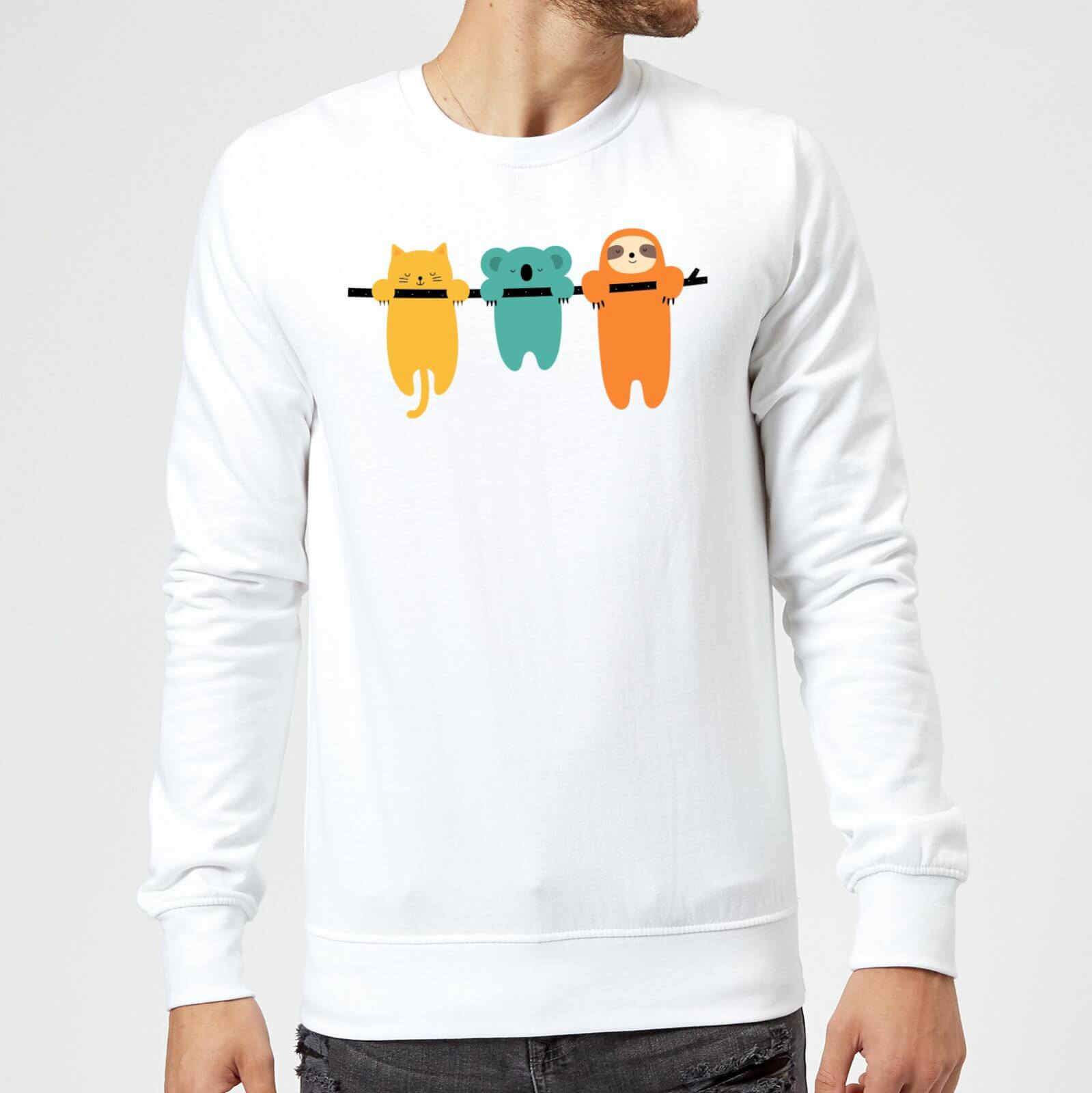 Andy Westface Hang In There Sweatshirt - White - S - White