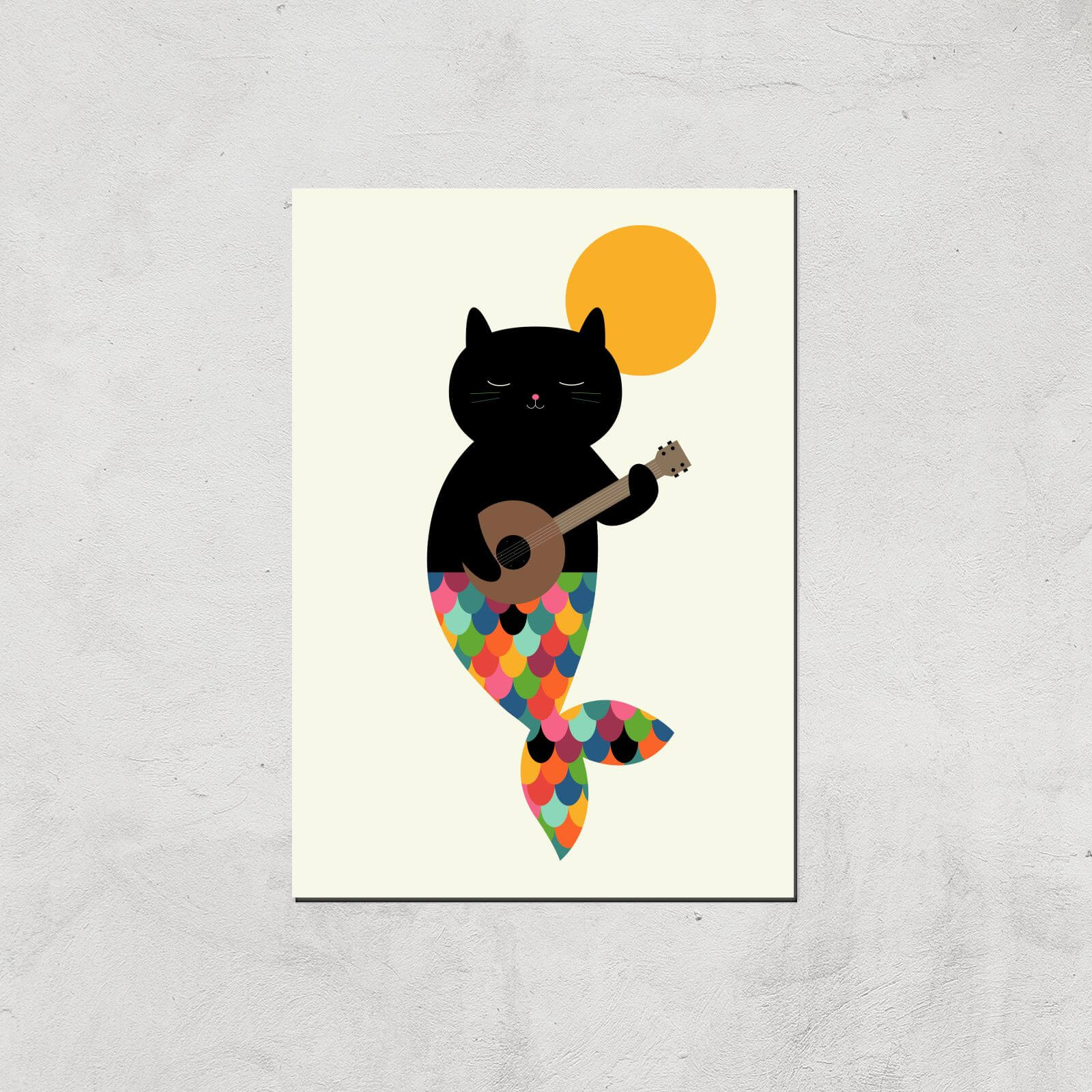 Andy Westface Purrmaid Giclee Art Print - A4 - Print Only