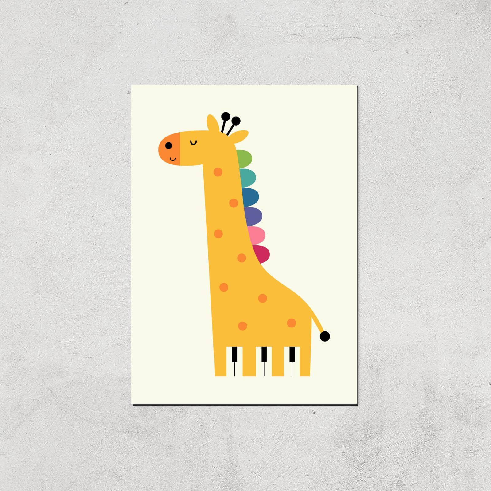 Andy Westface Giraffe Piano Giclee Art Print - A3 - Print Only