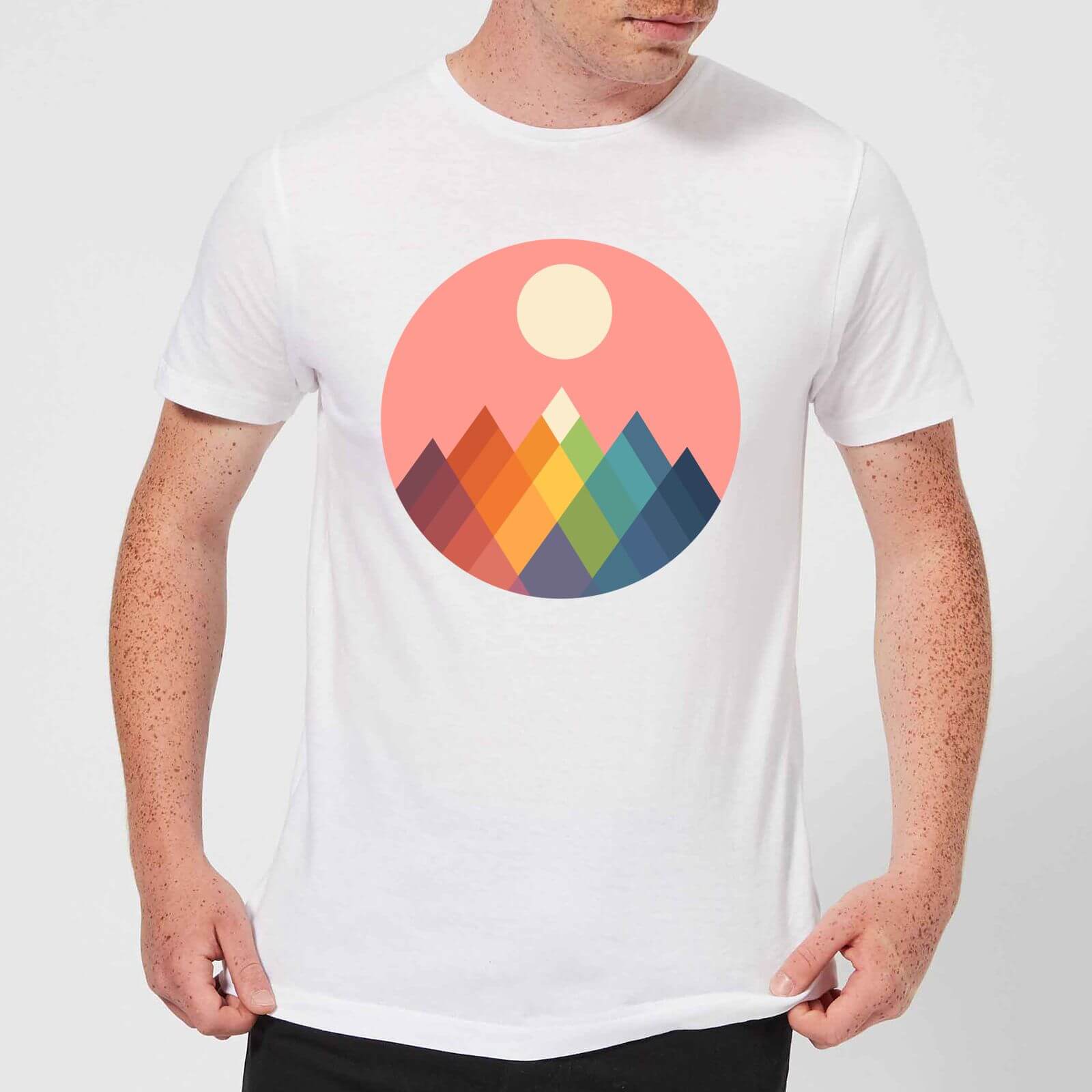 Andy Westface Rainbow Peak Men's T-Shirt - White - XS - White