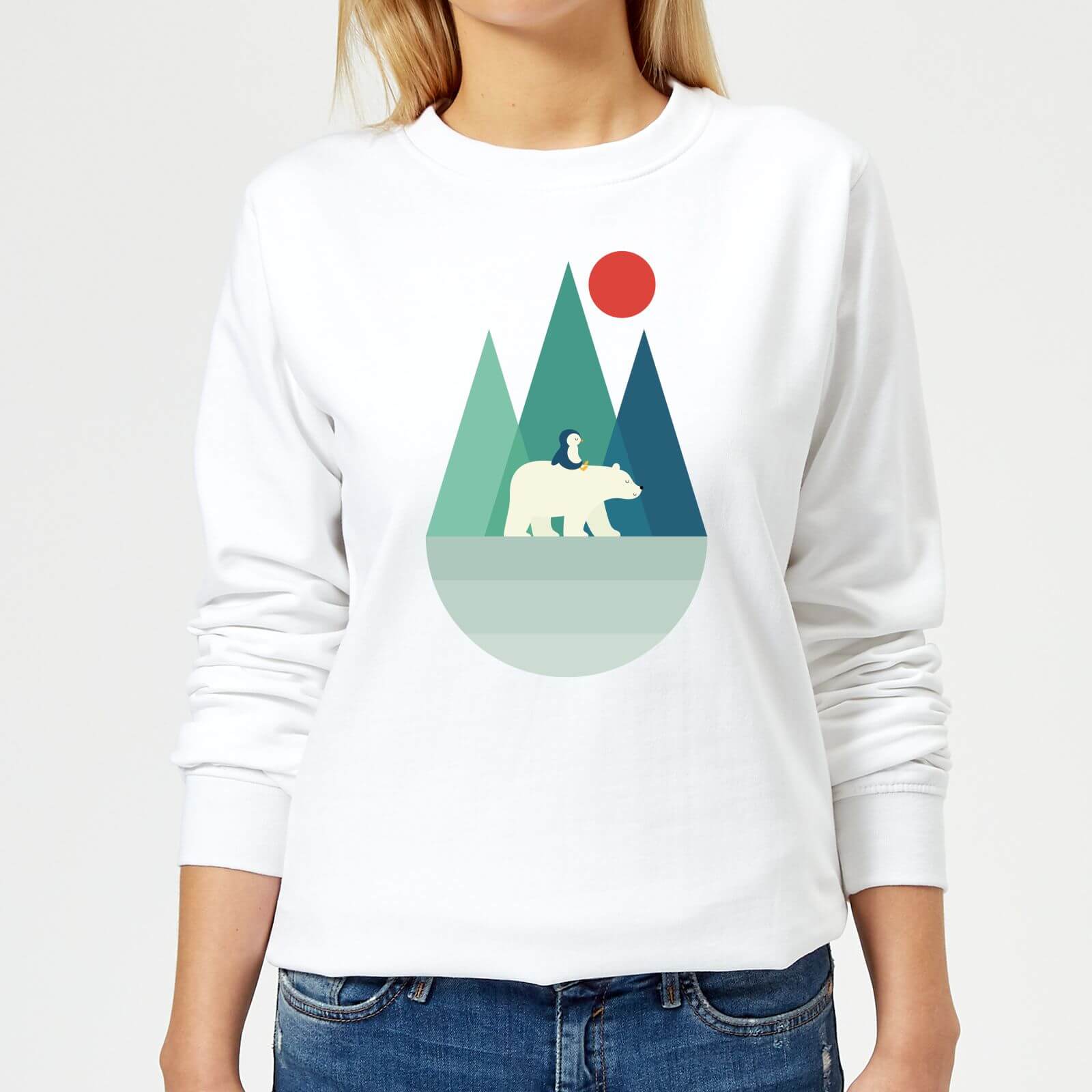 Andy Westface Bear You Women's Sweatshirt - White - XS - White